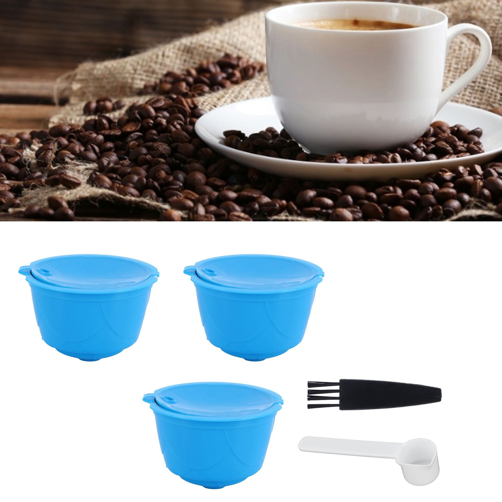 Refillable Coffee Capsule Filter Cup Kit Accessories for DOLCE GUSTO Coffee view 11