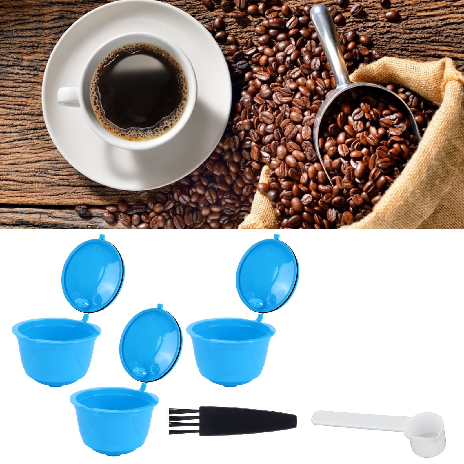 Refillable Coffee Capsule Filter Cup Kit Accessories for DOLCE GUSTO Coffee view 12