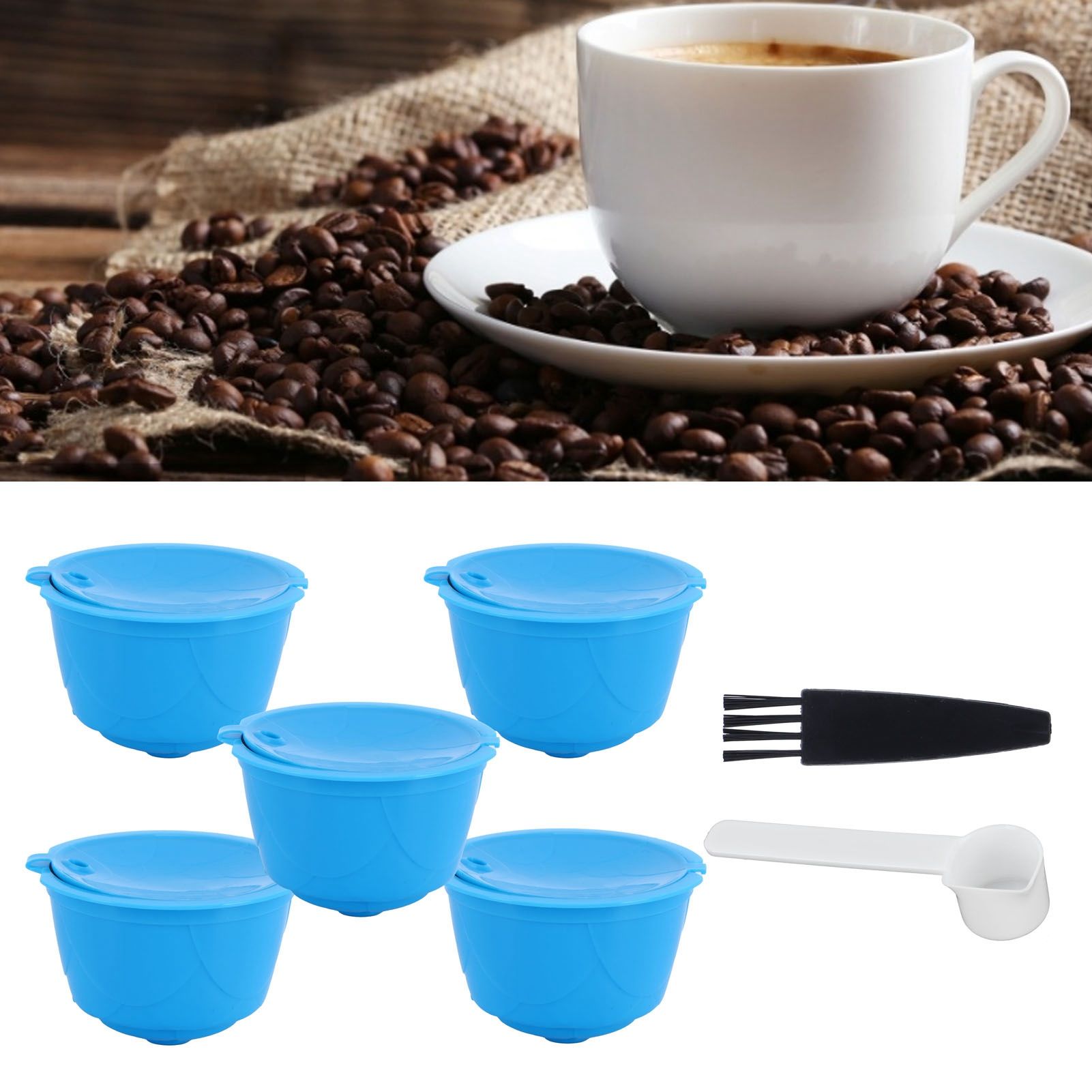 Refillable Coffee Capsule Filter Cup Kit Accessories for DOLCE GUSTO Coffee view 11