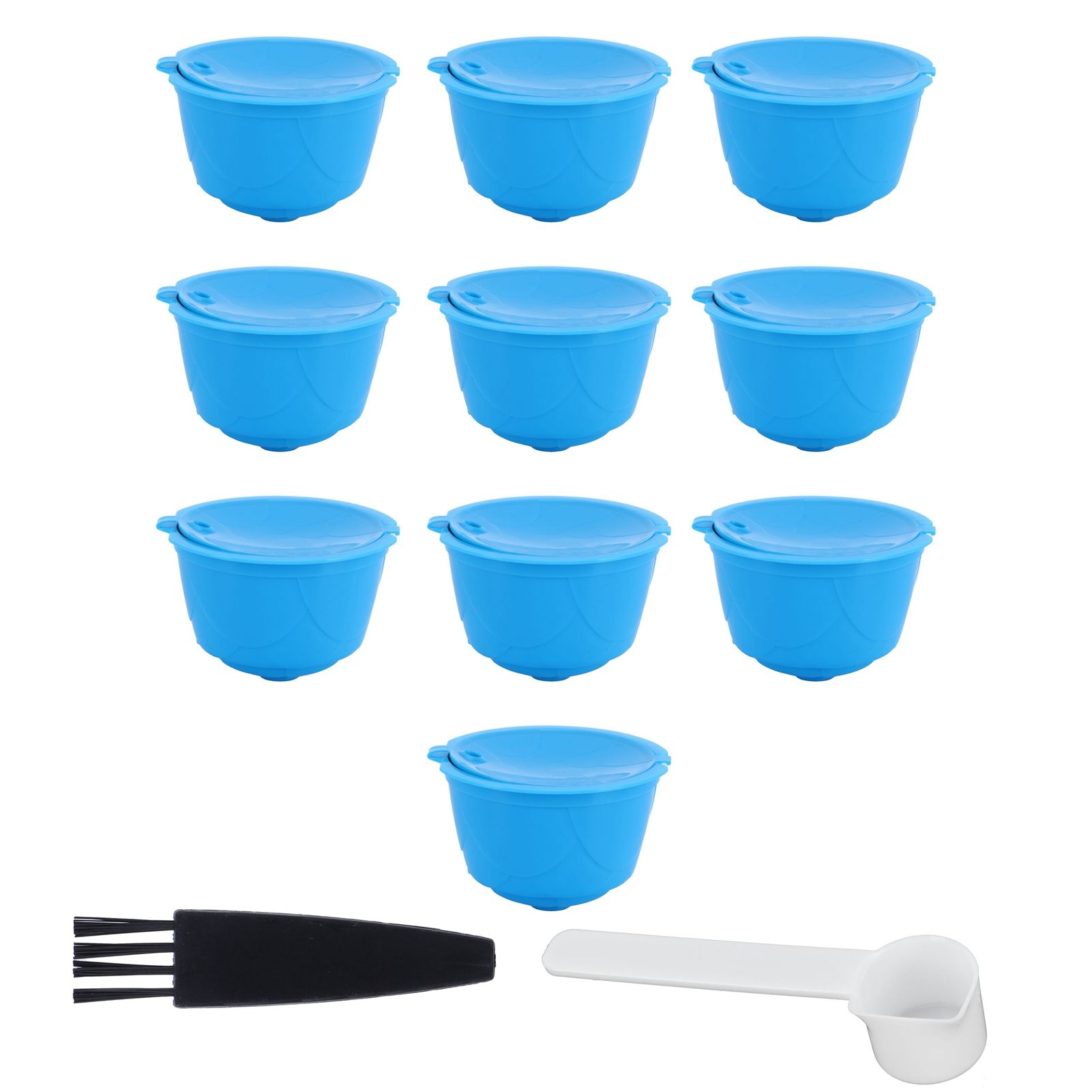 Refillable Coffee Capsule Filter Cup Kit Accessories for DOLCE GUSTO Coffee