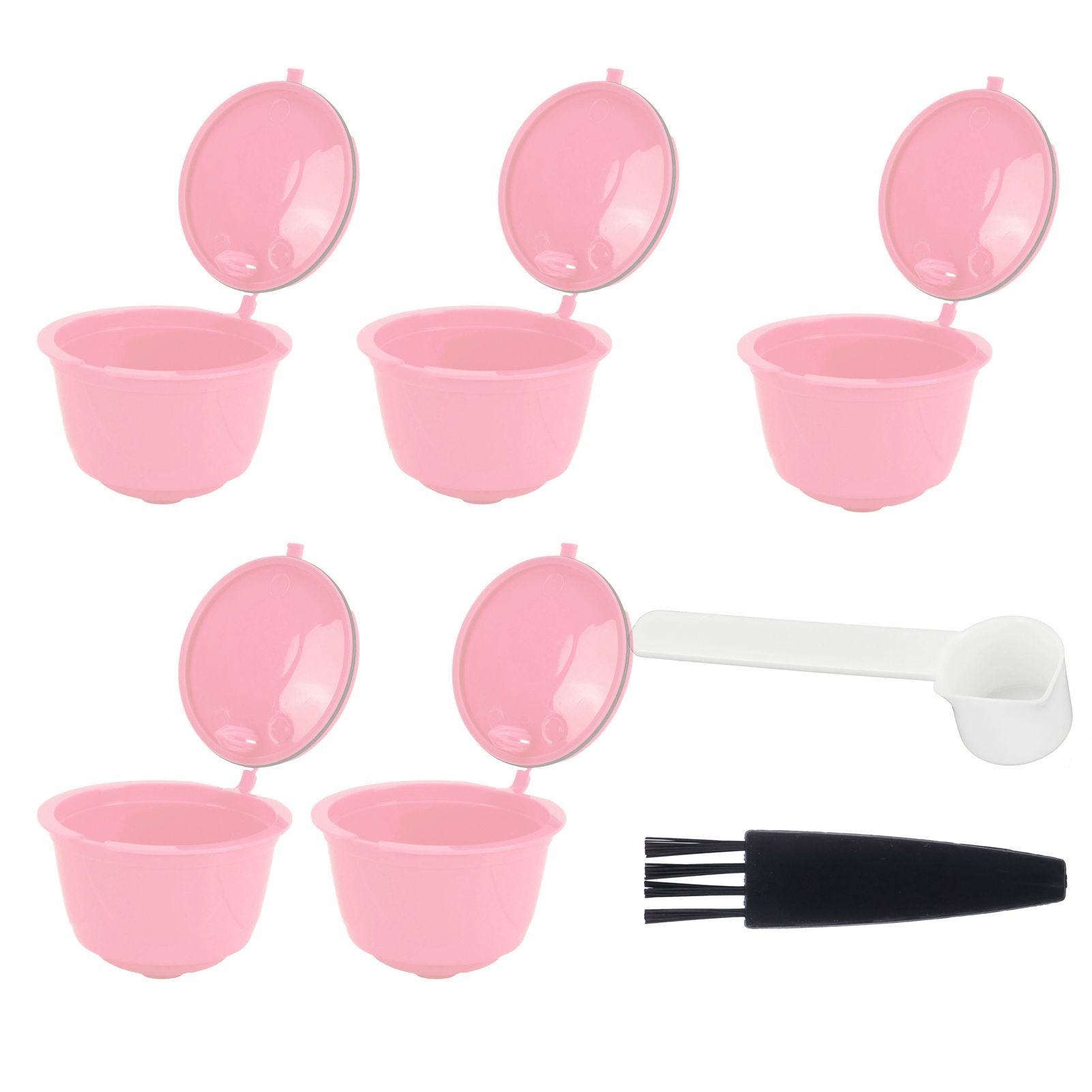 Coffee Capsules Reusable Refillable Coffee Filter Cup Kit Accessory for DOLCE view 8