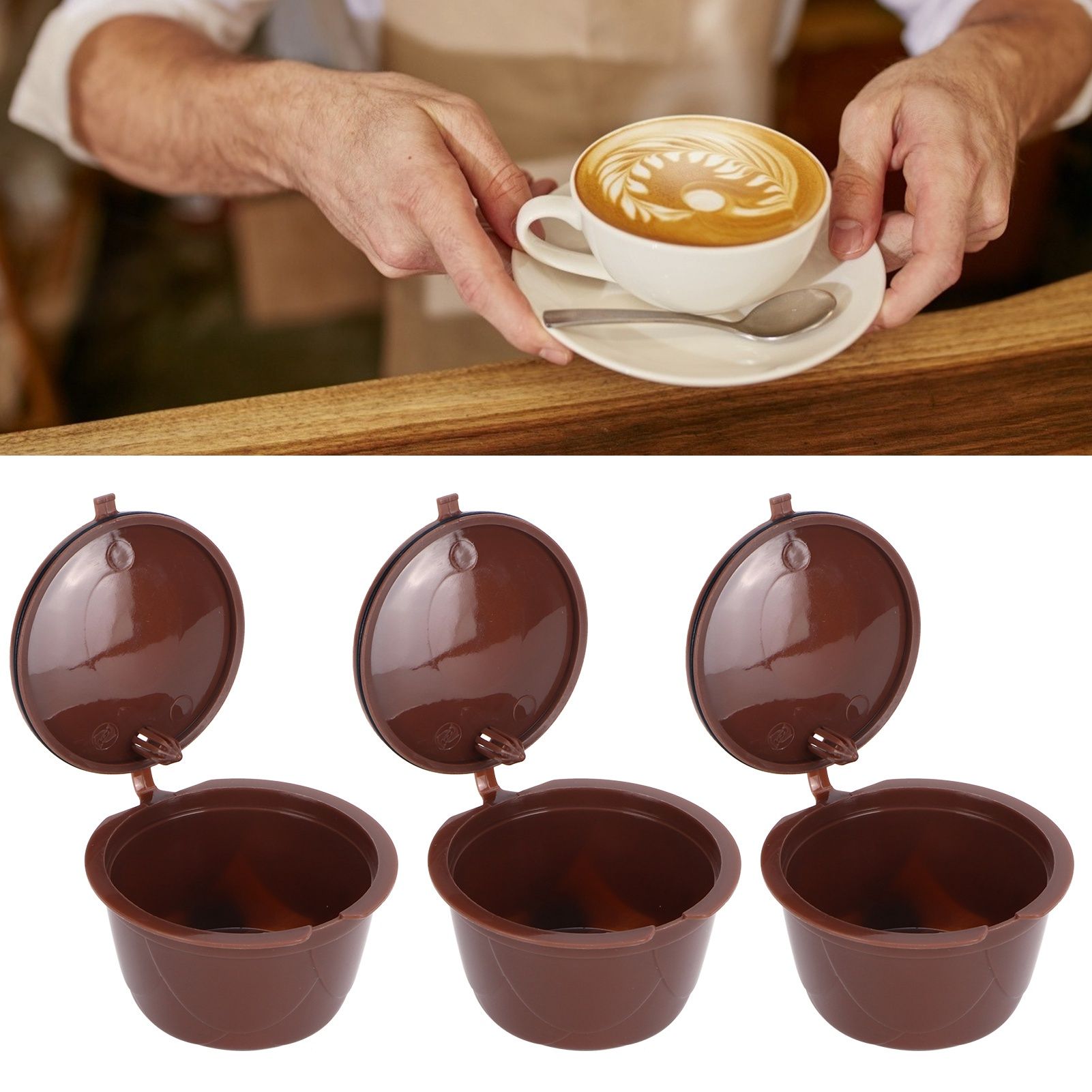 Coffee Capsules Reusable Refillable Coffee Cup Filter Kit Fit for DOLCE GUSTO view 12