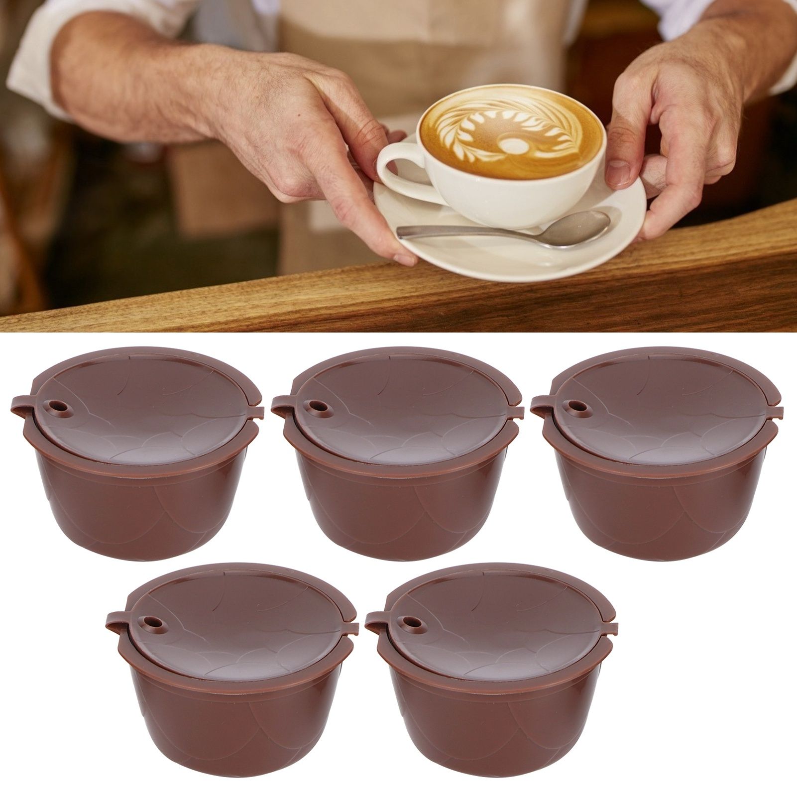 Coffee Capsules Reusable Refillable Coffee Cup Filter Kit Fit for DOLCE GUSTO view 11