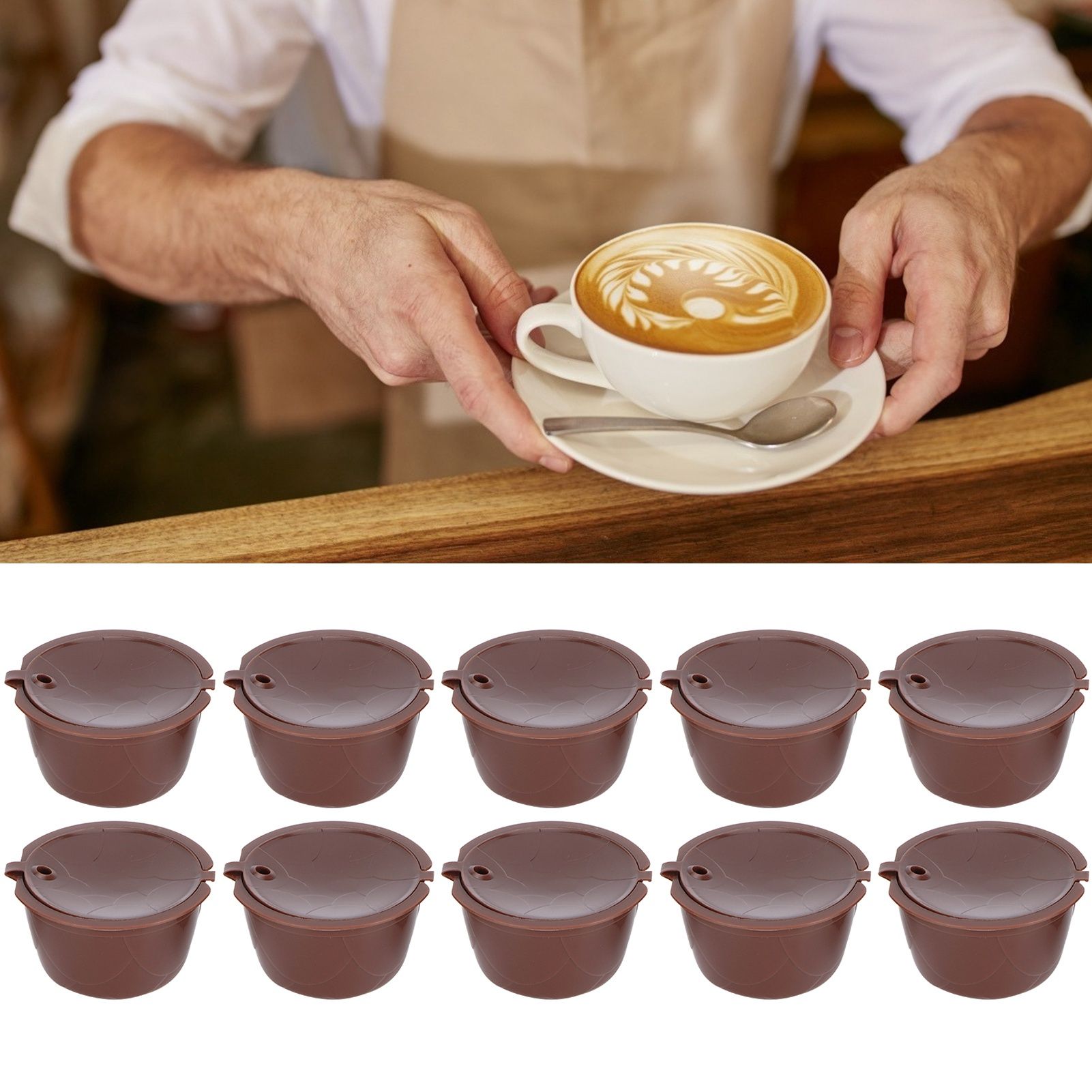 Coffee Capsules Reusable Refillable Coffee Cup Filter Kit Fit for DOLCE GUSTO view 11