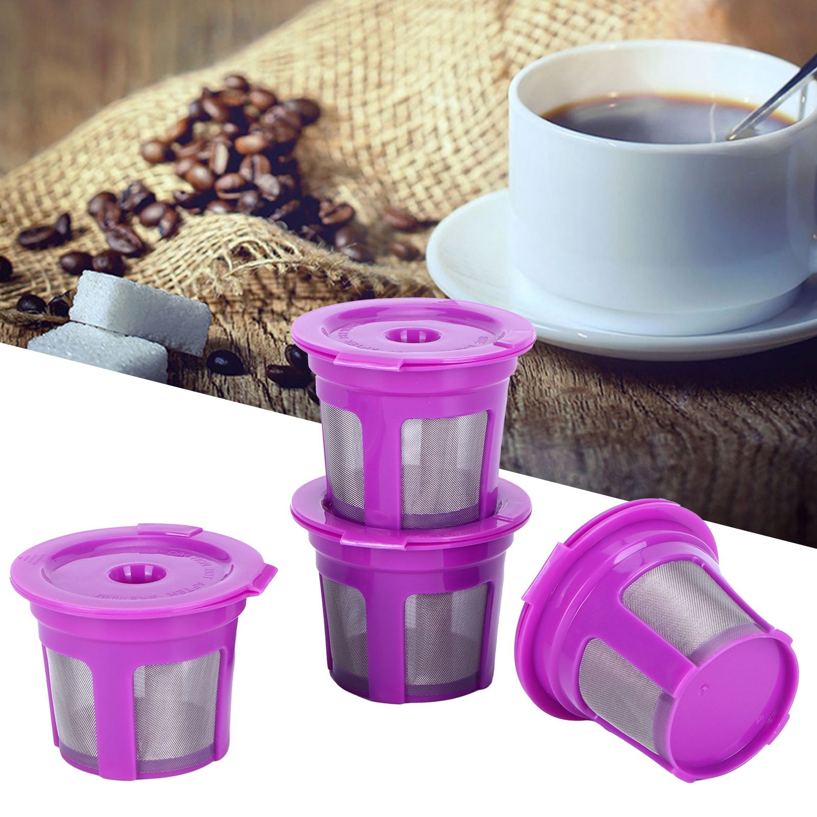 Coffee Capsule Brush Spoon Set Reusable Coffee Making Filter Cup for KEURIG view 11