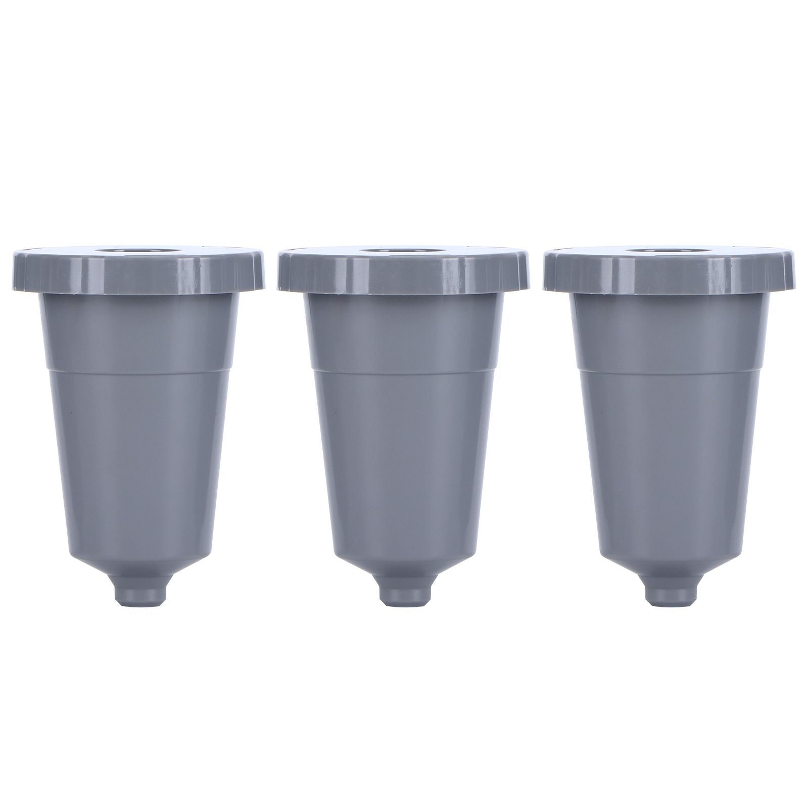 3PCS Refillable Coffee Capsule Reusable Coffee Filter Cup with Brush Spoon Set view 4