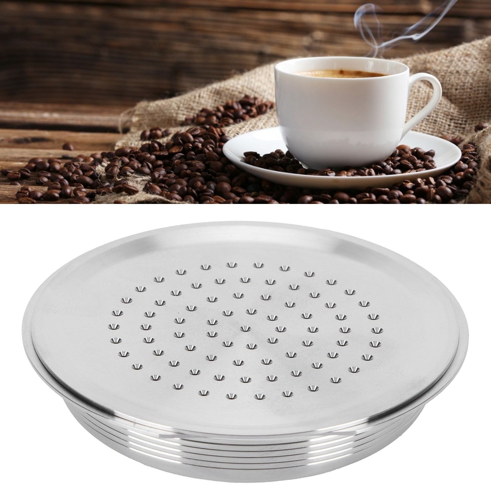 Coffee Capsule Reusable Refillable Coffee Filter Cup with Spoon Brush Fit for view 11