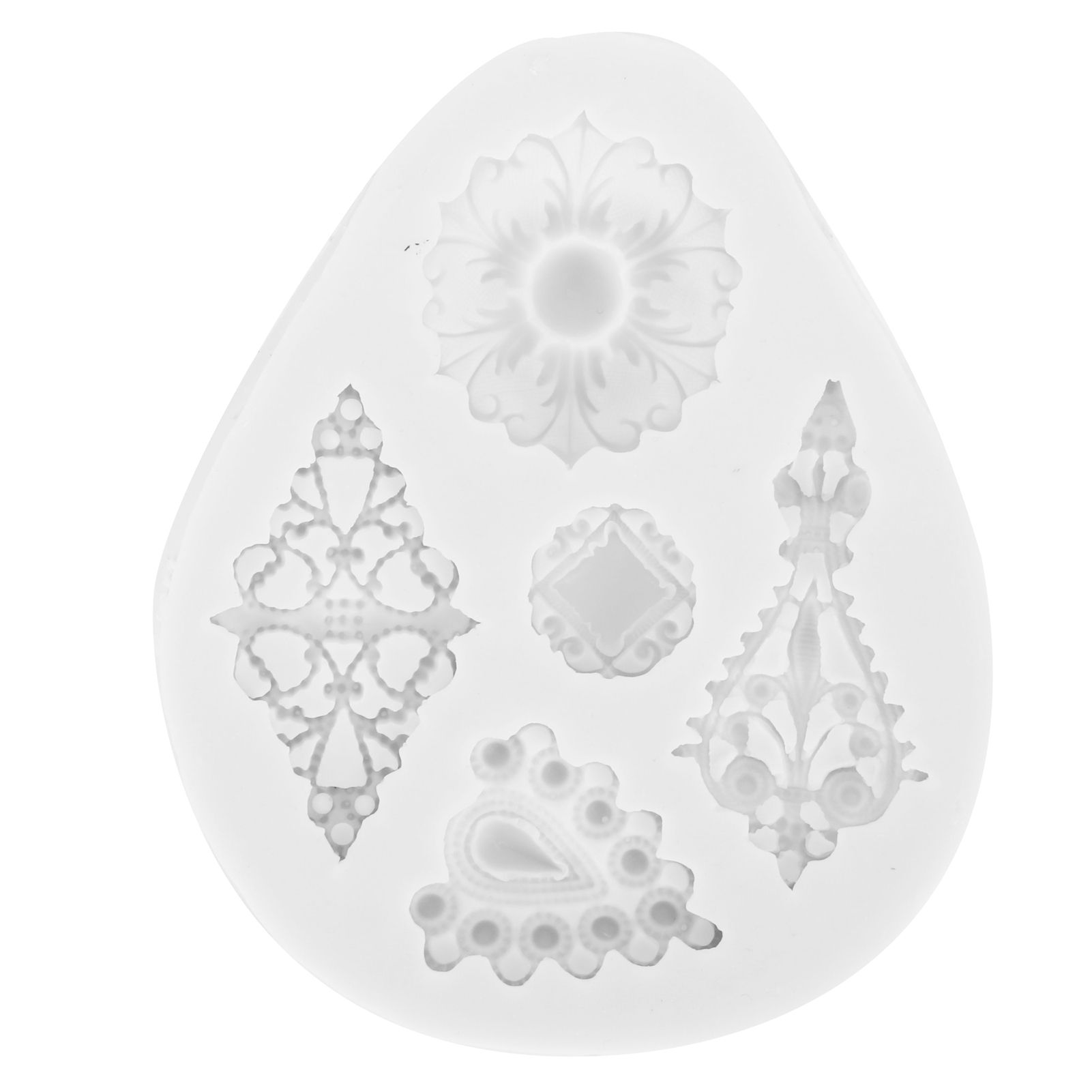 Retro Diamonds Pattern Fondant Mold Silicone Mold DIY Baking Cake Decorating