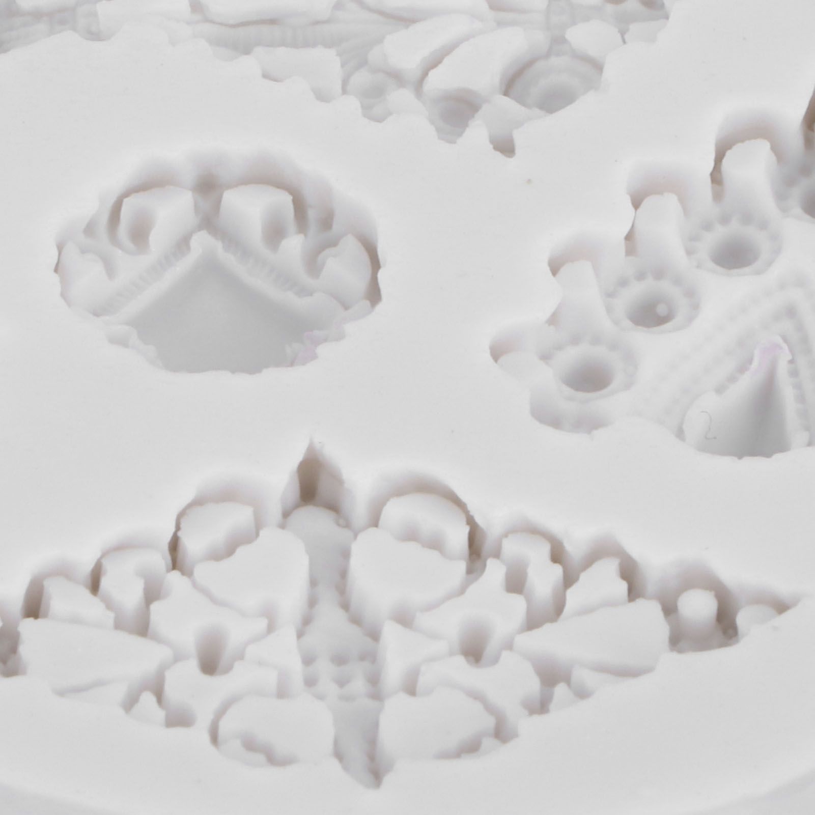 Retro Diamonds Pattern Fondant Mold Silicone Mold DIY Baking Cake Decorating view 15