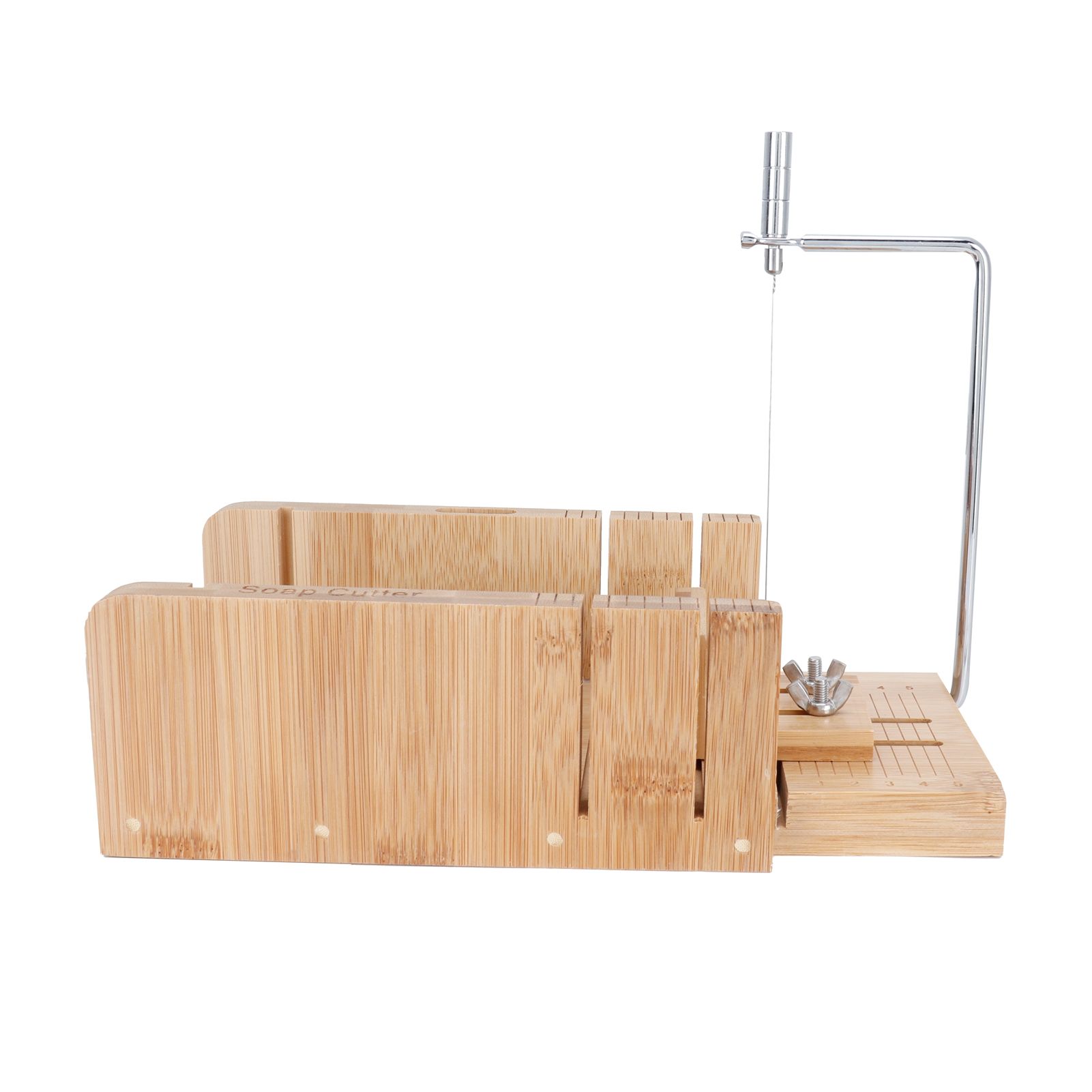 Practical Adjustable Bamboo Soap Cutter Bread Cutter Mold DIY Soap Cutting Tool view 2