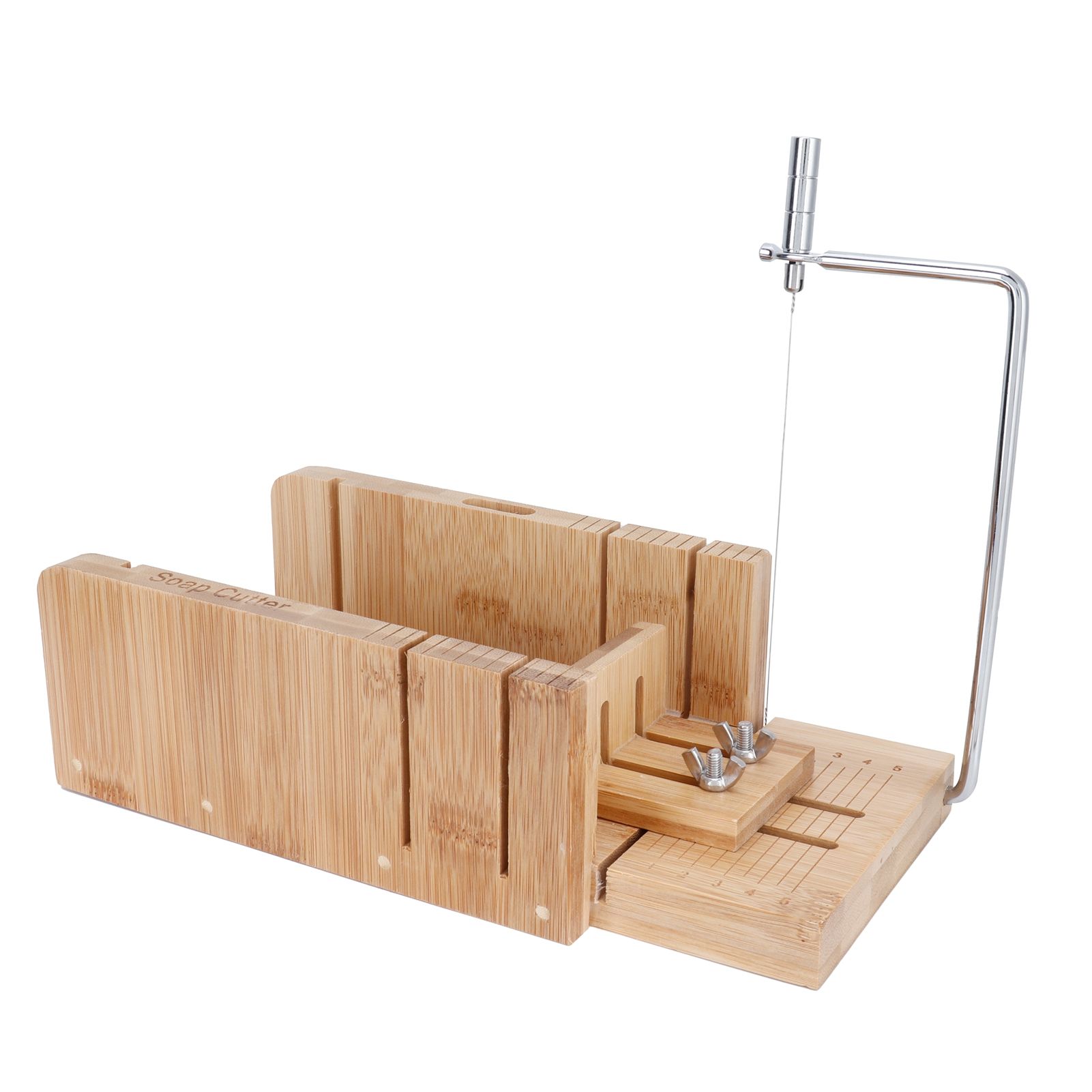 Practical Adjustable Bamboo Soap Cutter Bread Cutter Mold DIY Soap Cutting Tool view 3