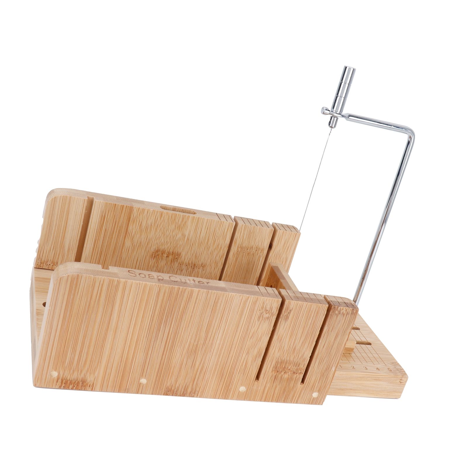 Practical Adjustable Bamboo Soap Cutter Bread Cutter Mold DIY Soap Cutting Tool view 9