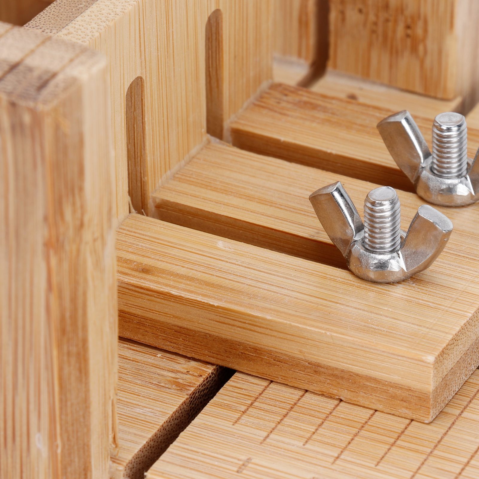 Practical Adjustable Bamboo Soap Cutter Bread Cutter Mold DIY Soap Cutting Tool view 13