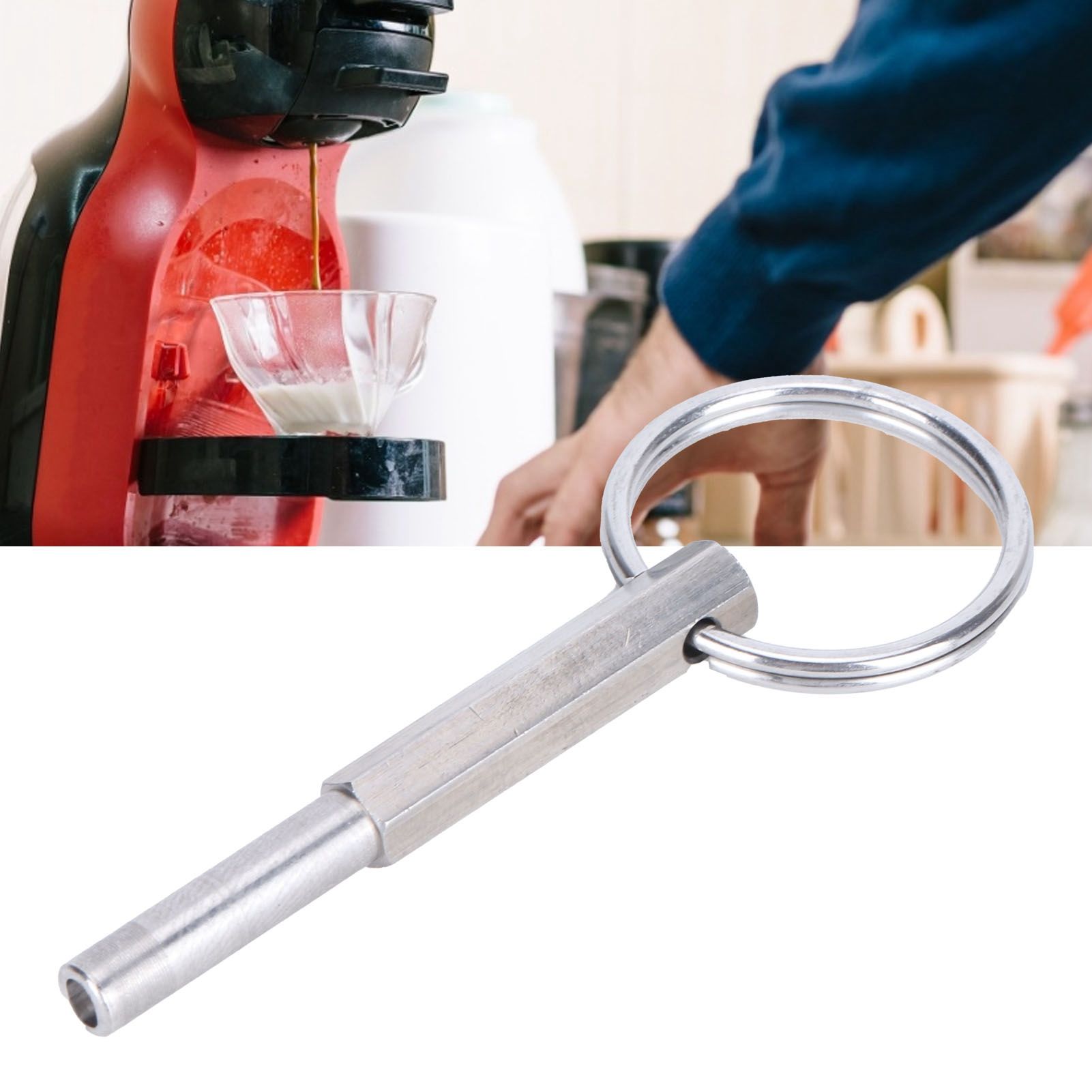 Oval Head Bit Key Portable Stainless Steel Coffee Machine Opening Repairing Tools view 12