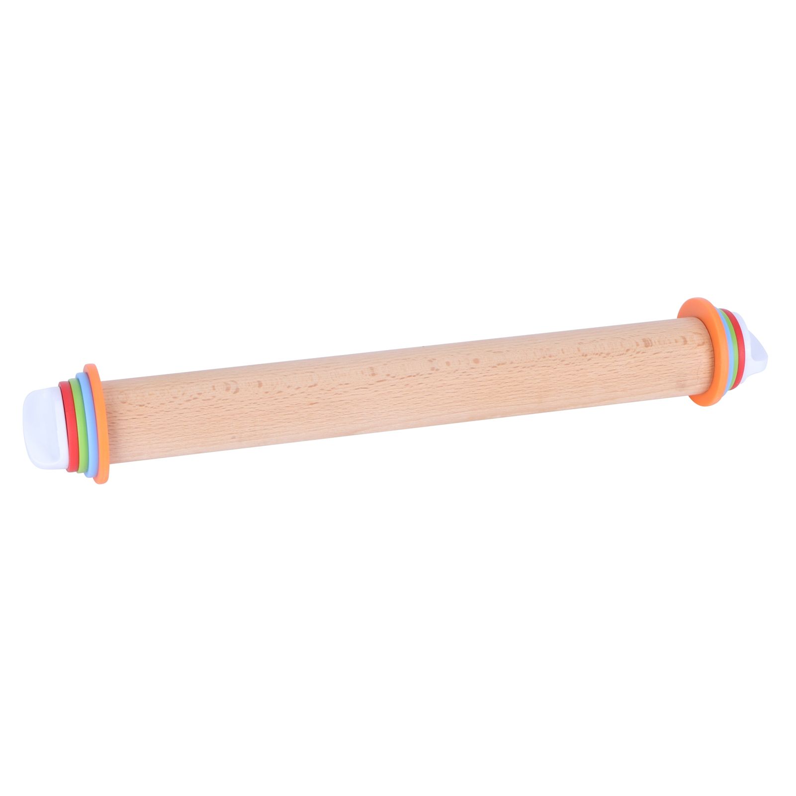 Adjustable Beech and PP Rolling Pin with Detachable Ring for Cake Egg Tart view 6