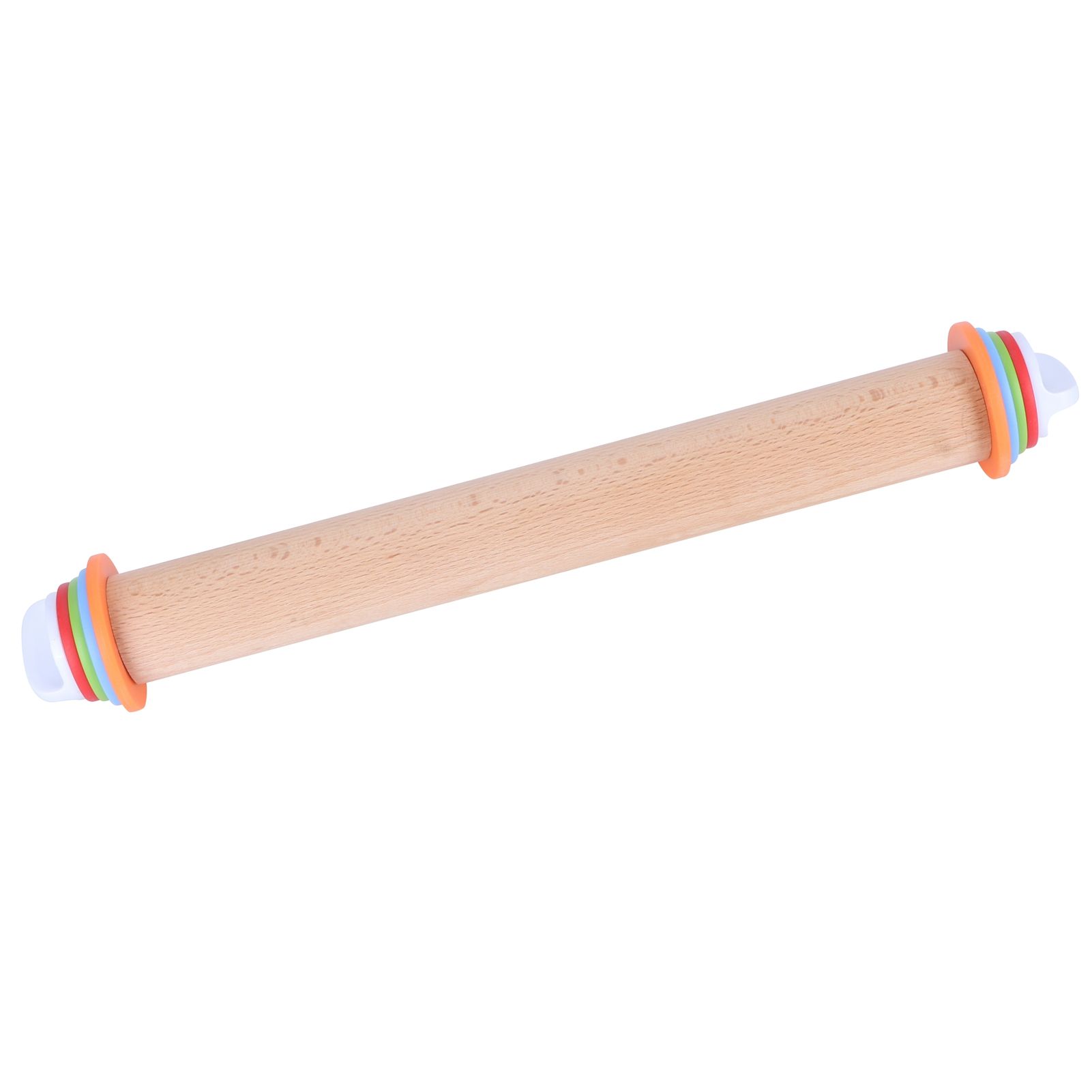 Adjustable Beech and PP Rolling Pin with Detachable Ring for Cake Egg Tart view 9