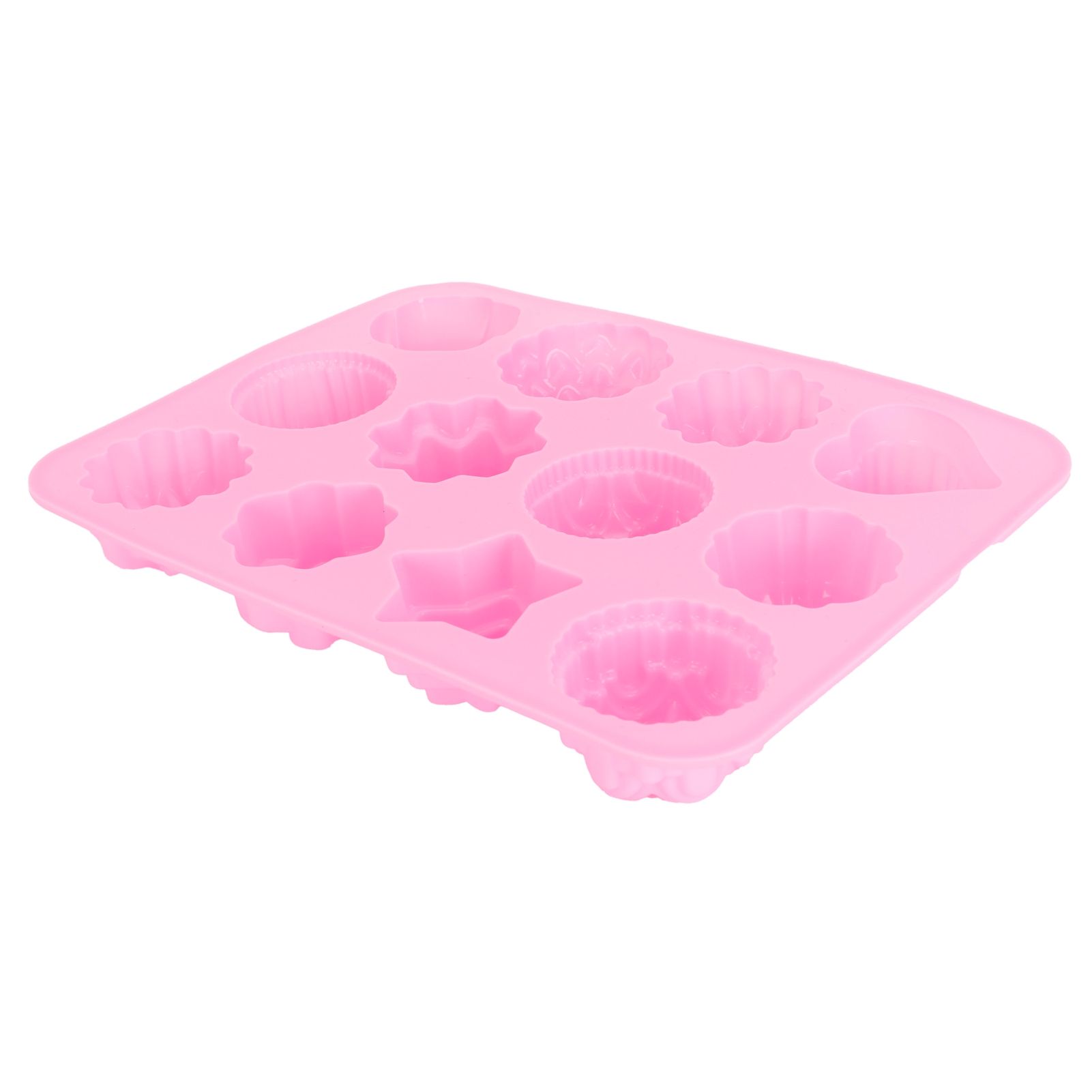 12-Grid Silicone Mold DIY Chocolate Cake Pudding Fondant Baking Mould Kitchen view 2