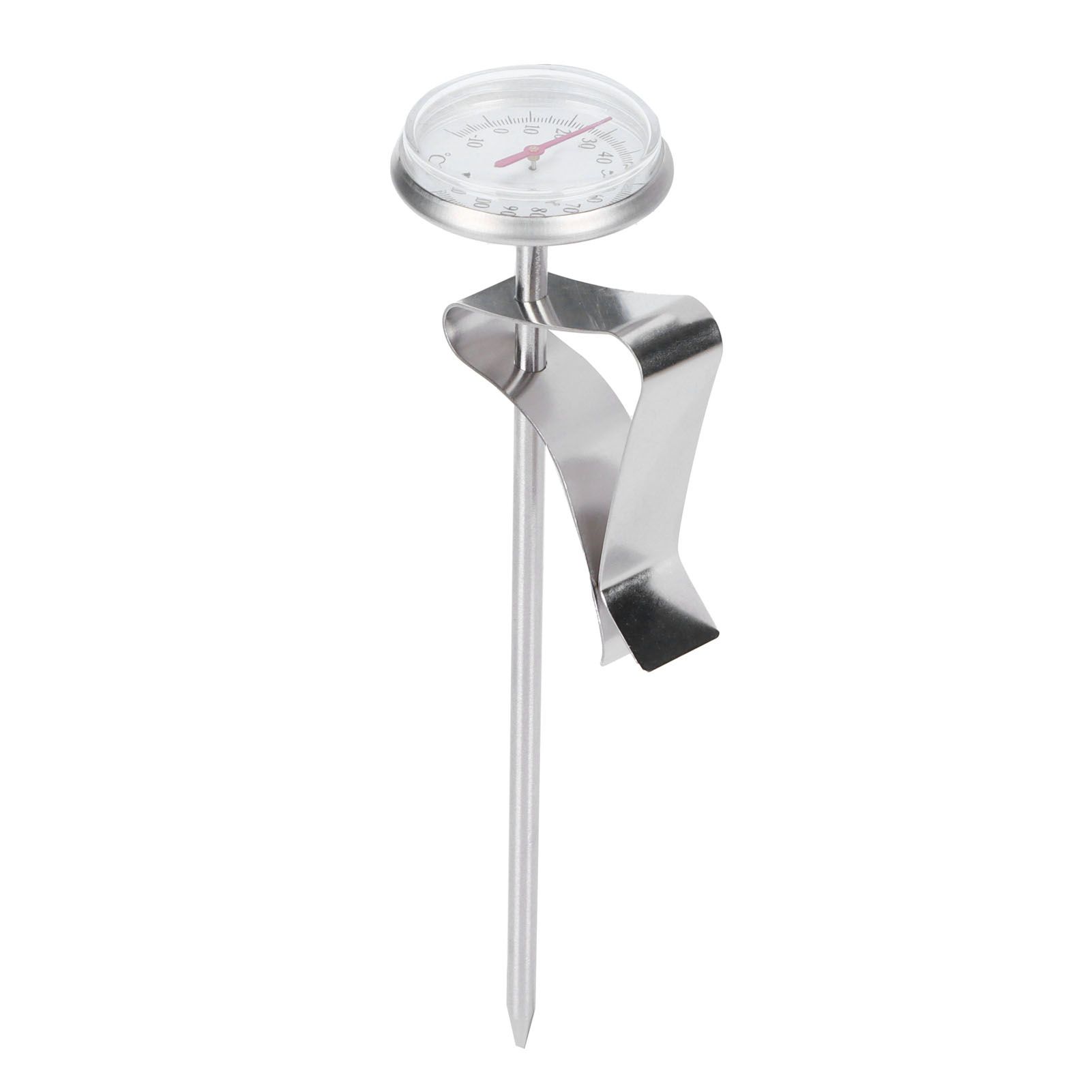 Coffee Thermometer Milk Frothing Dial Pointer Temperature Meter with Hook view 6