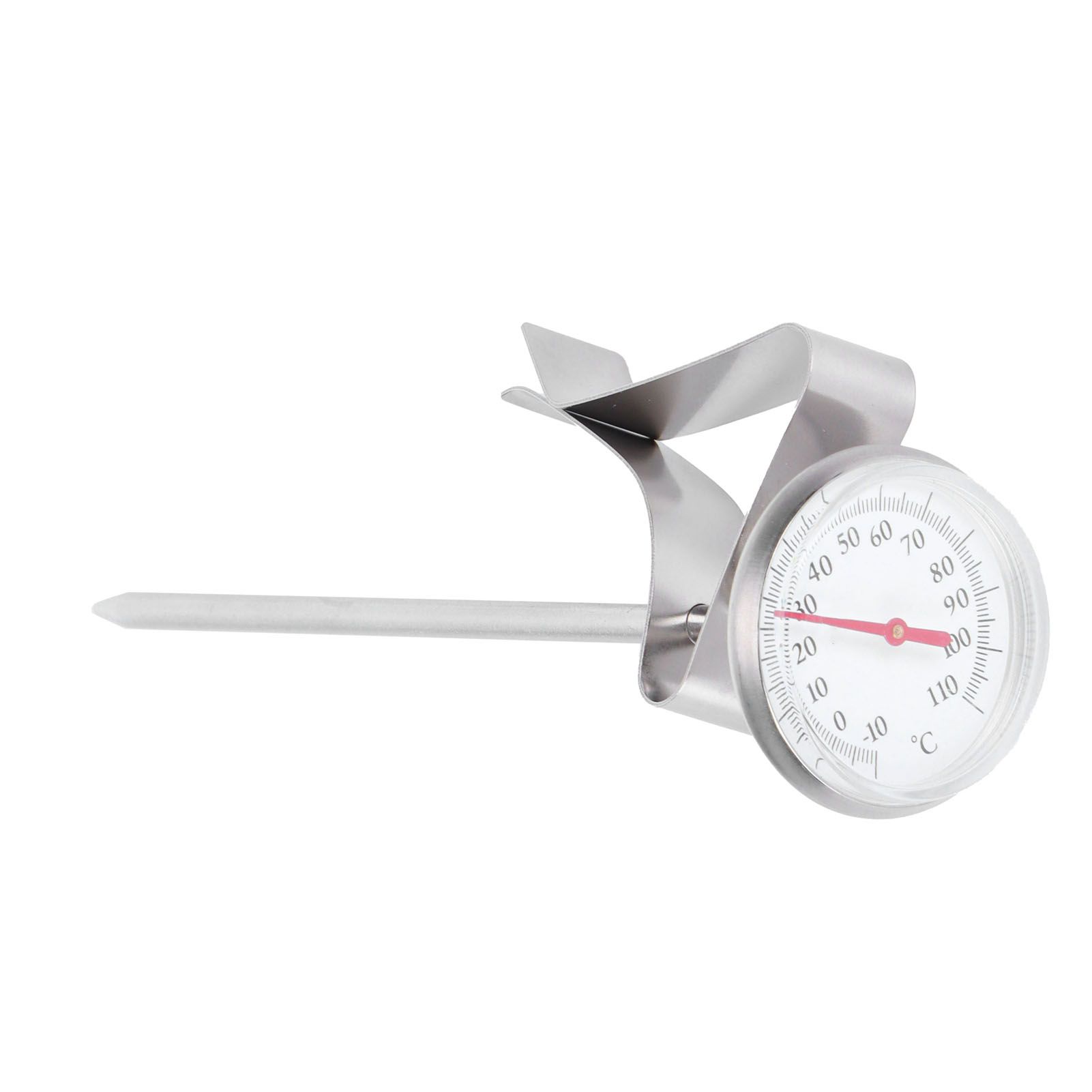 Coffee Thermometer Milk Frothing Dial Pointer Temperature Meter with Hook view 9