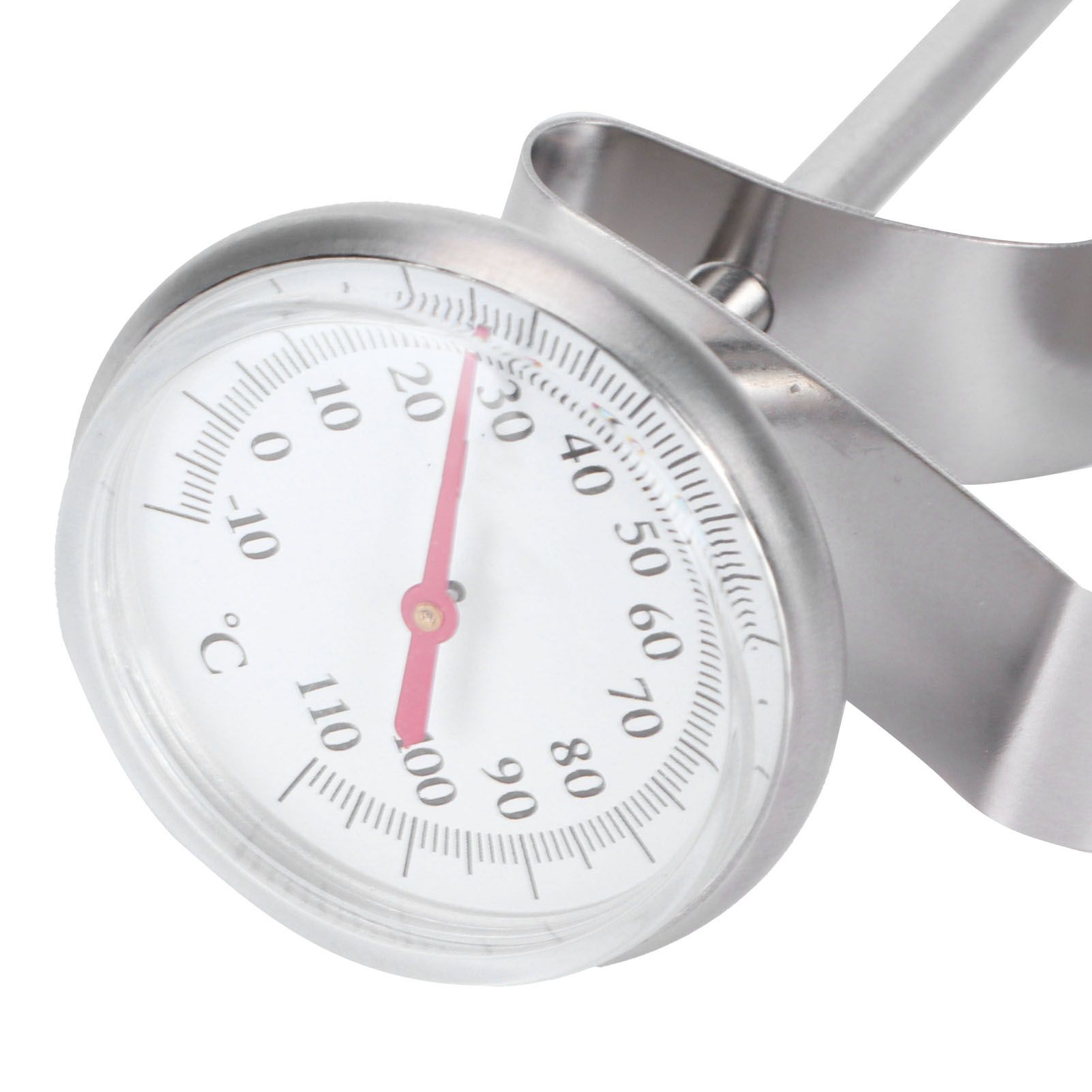 Coffee Thermometer Milk Frothing Dial Pointer Temperature Meter with Hook view 13