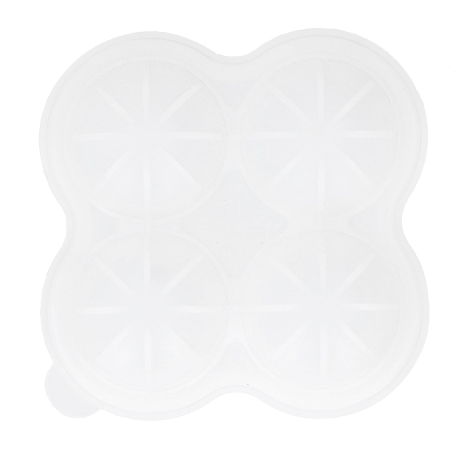 4‑Grid Round Shape Mold Food Grade Silicone Ice Cream Mould for Kitchen Utensils view 8