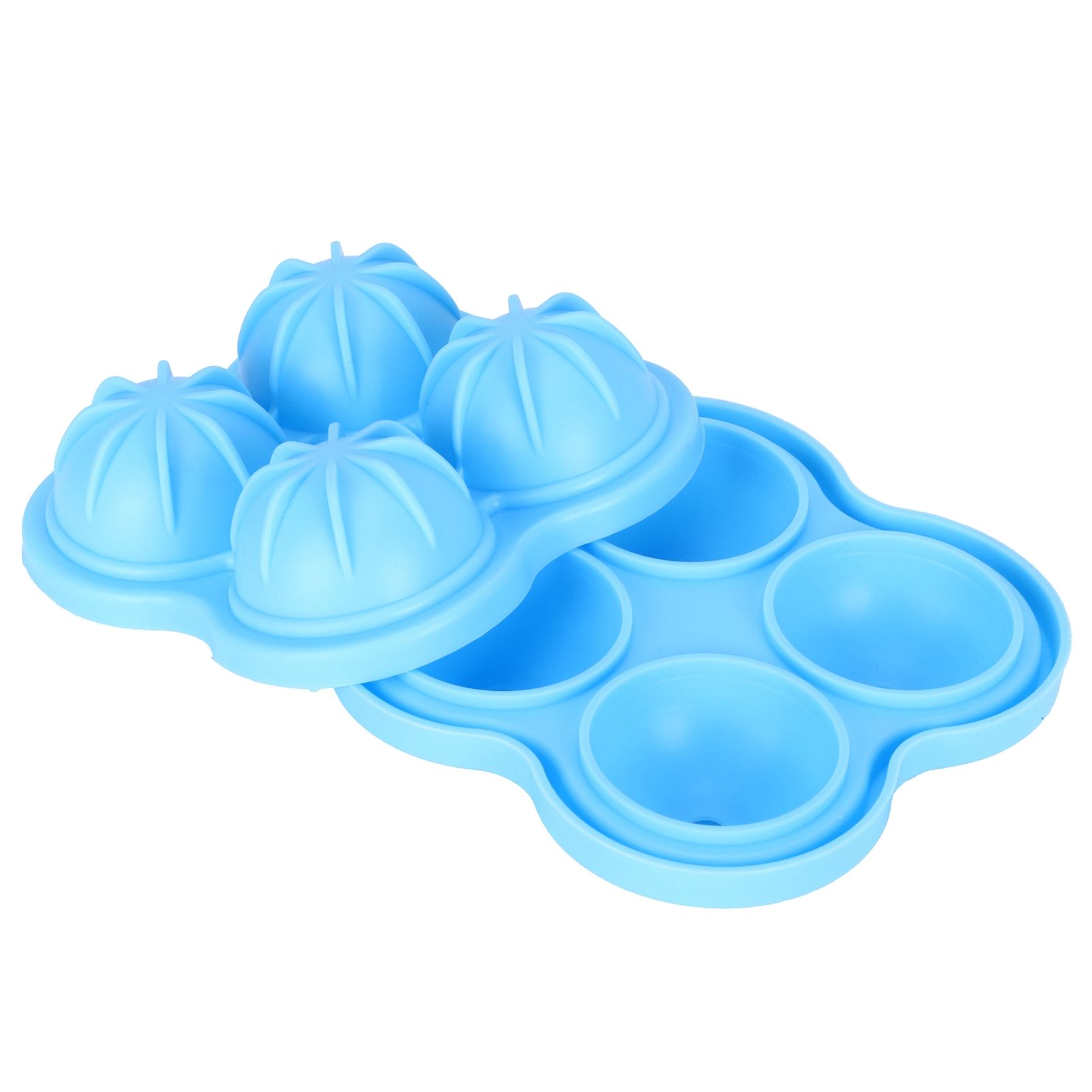4 Hole Ice Cubes Mold Silicone Ice Ball Maker Mould Tray for Home Kitchen view 5