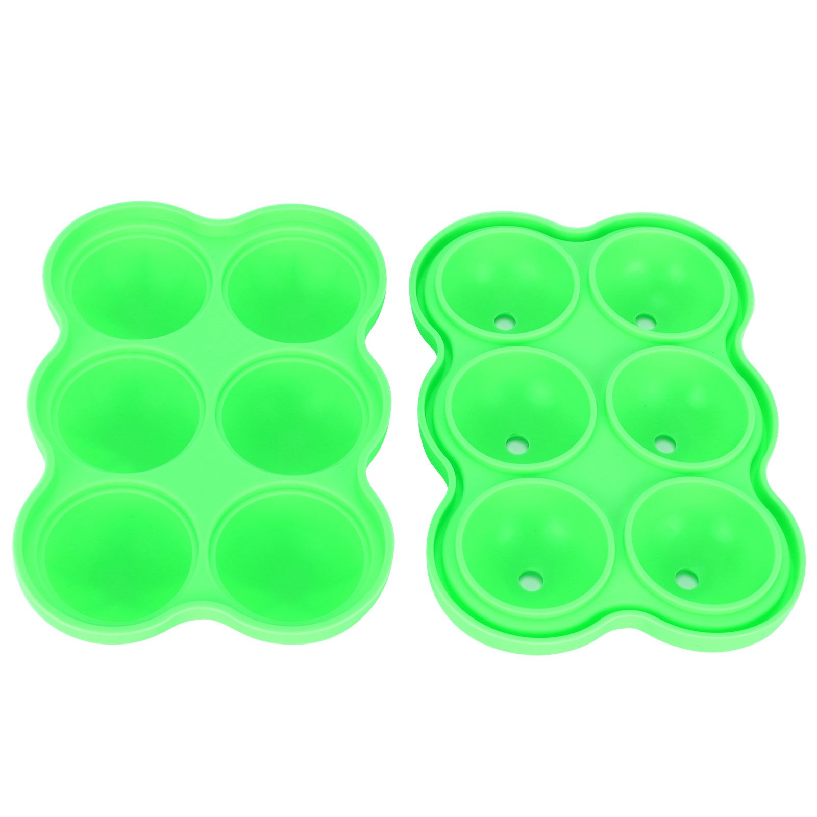 6-Grid Ice Ball Maker Reusable Silicone Ice Ball Mold Tray for Home Kitchen view 5