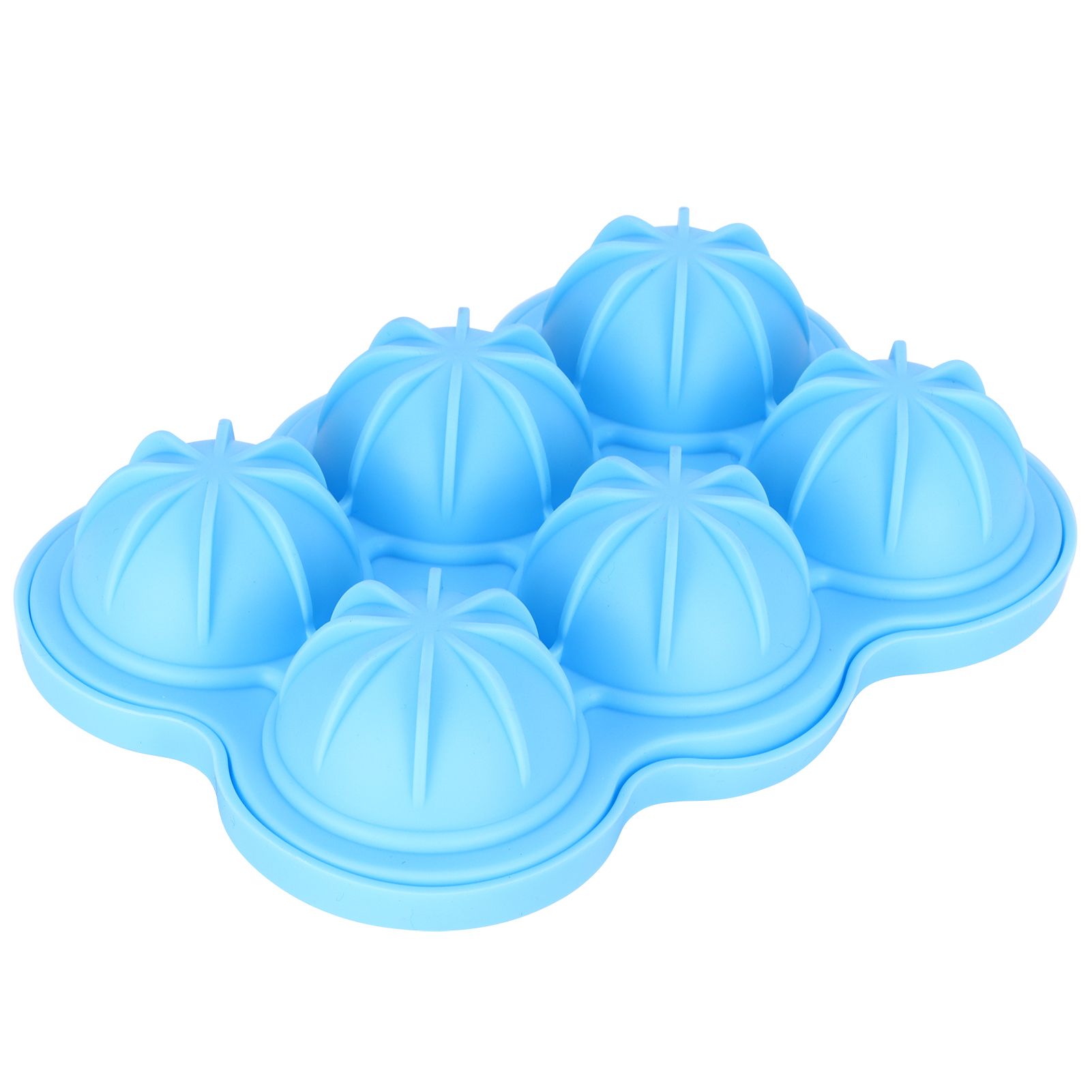 6-Grid Ice Ball Maker Reusable Silicone Ice Ball Mold Tray for Home Kitchen view 3