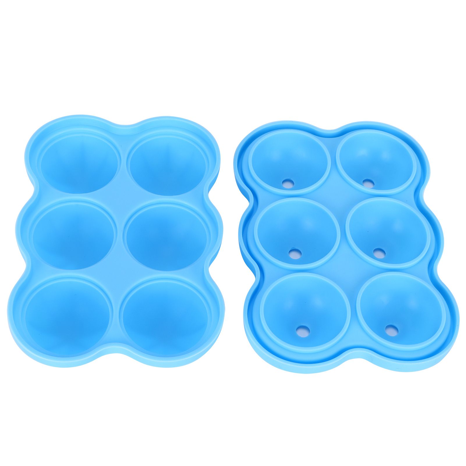 6-Grid Ice Ball Maker Reusable Silicone Ice Ball Mold Tray for Home Kitchen view 5