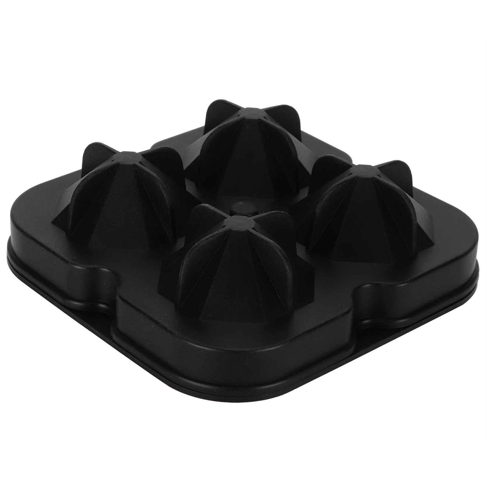 4Grid Ice Mold Reusable DiamondShape Ice Cubes Maker Tray Home Kitchen view 3