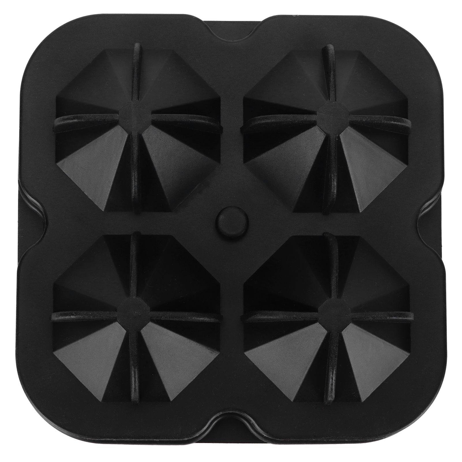 4Grid Ice Mold Reusable DiamondShape Ice Cubes Maker Tray Home Kitchen view 8