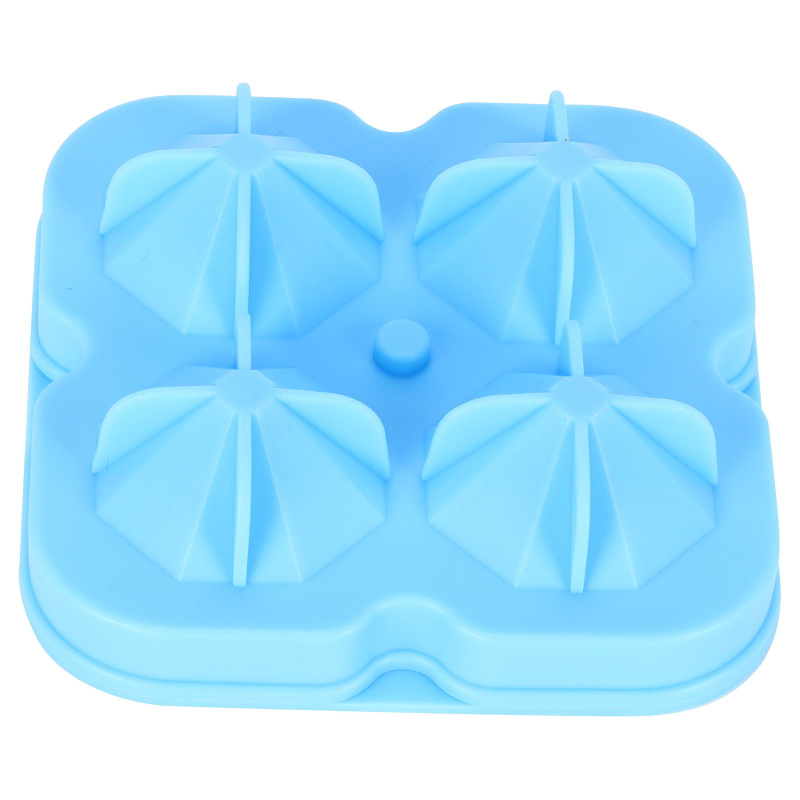 4Grid Ice Mold Reusable DiamondShape Ice Cubes Maker Tray Home Kitchen view 5