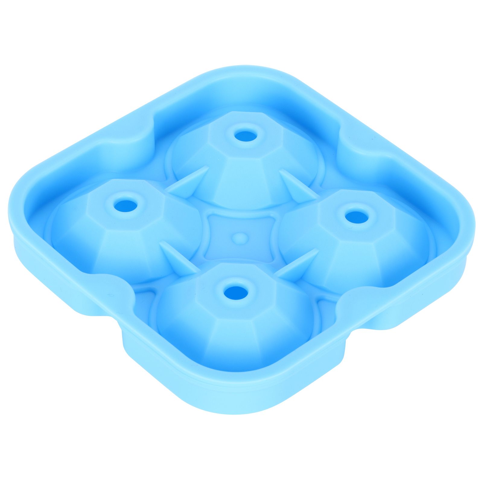 4Grid Ice Mold Reusable DiamondShape Ice Cubes Maker Tray Home Kitchen view 6