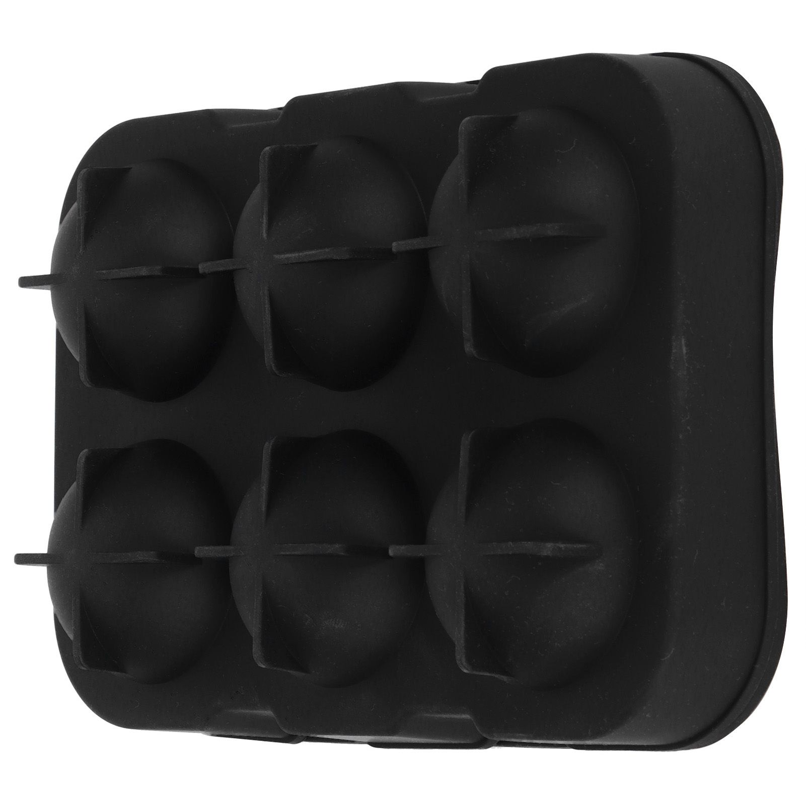 6-Grid Ice Ball Maker Black Reusable Ice Ball Mold for Beer Cocktail Wine Beverage view 9