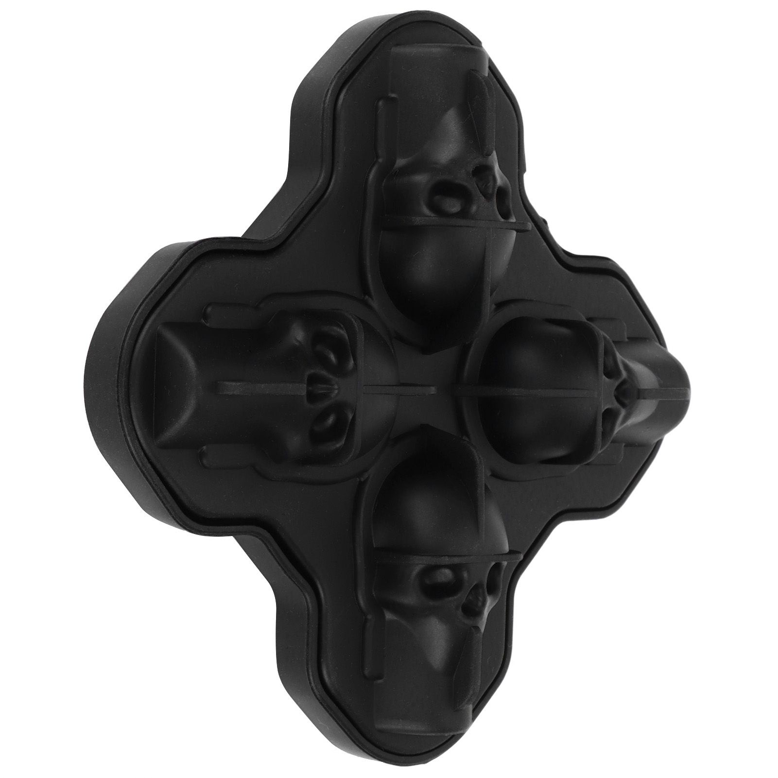 4-Grid Skull Shape Ice Tray Mold Food Grade Silicone Ice Cream Mold for view 9