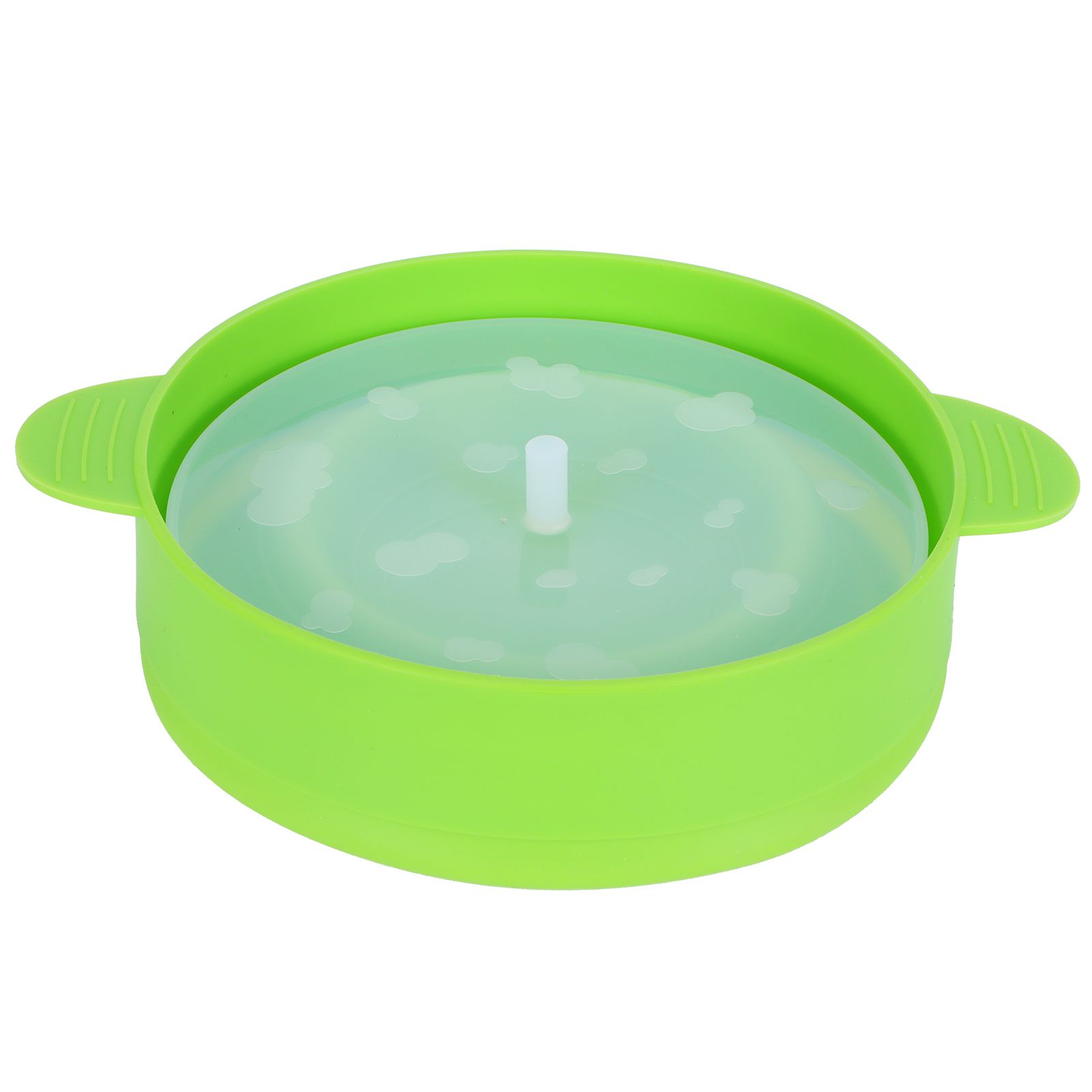 Popcorn Bucket Folding Silicone DIY Popcorn Maker Bowl with Lid Kitchen view 3