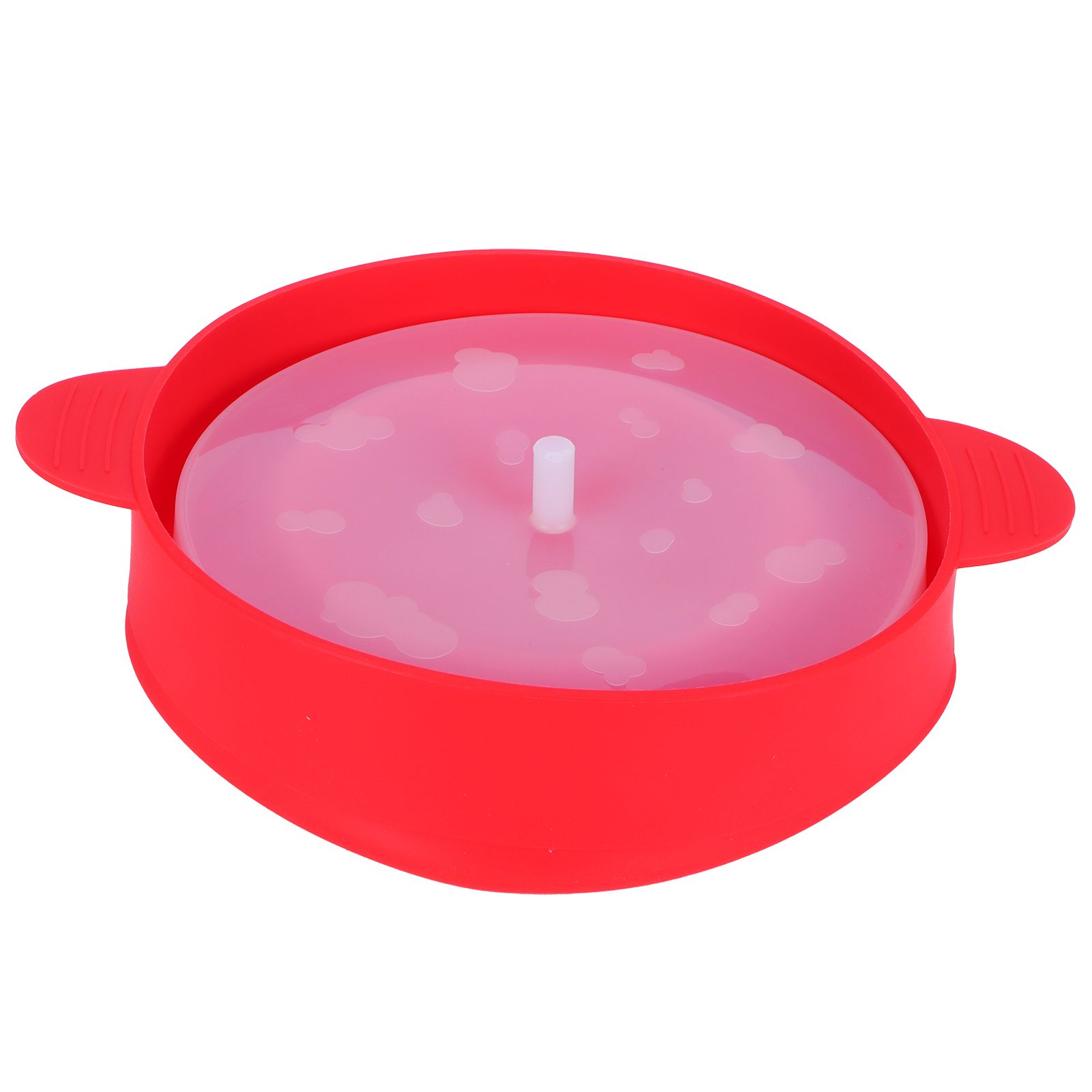 Popcorn Bucket Folding Silicone DIY Popcorn Maker Bowl with Lid Kitchen view 2