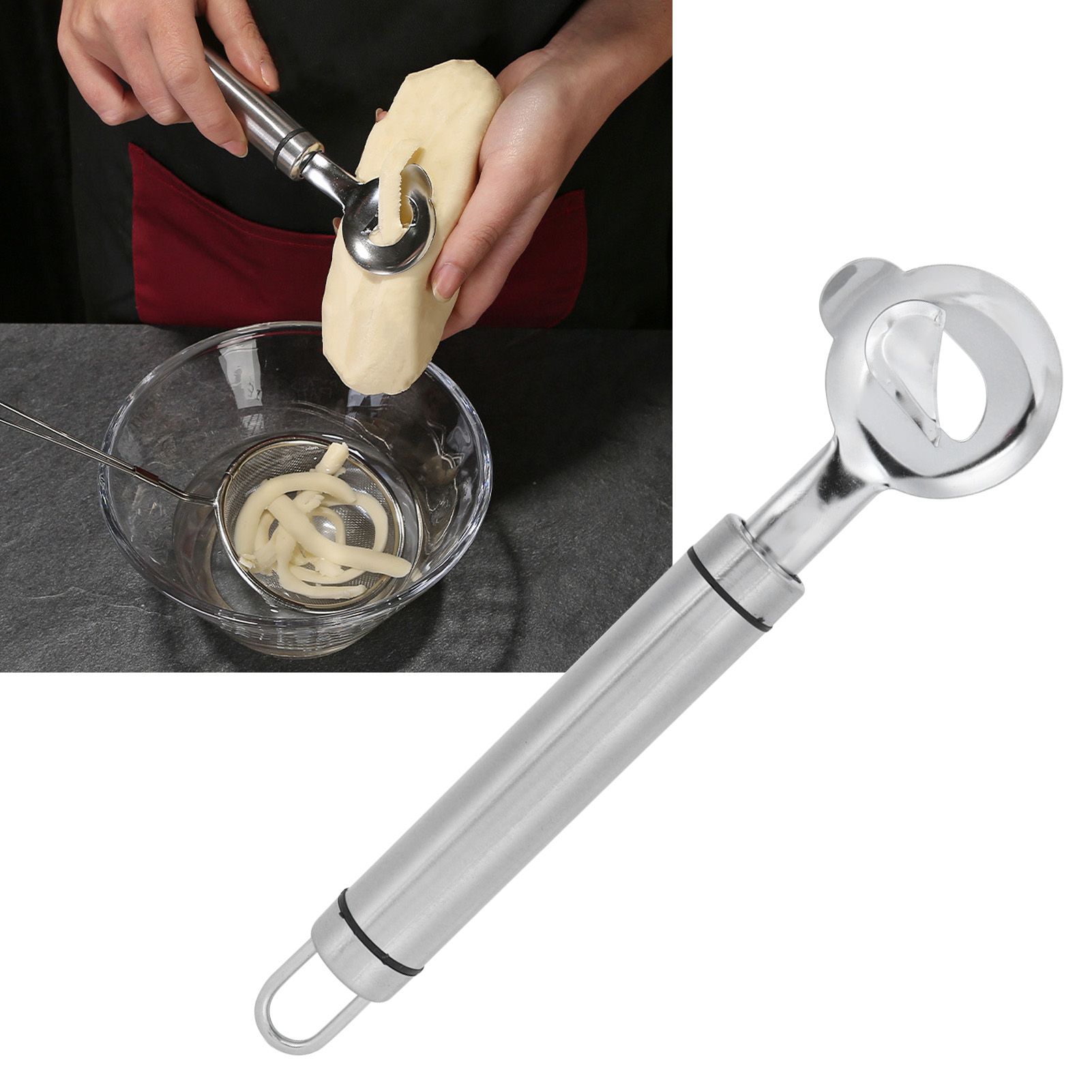 Noodle Knife Stainless Steel Manual Noodles Slicing Tool Pasta Cutter Home view 11