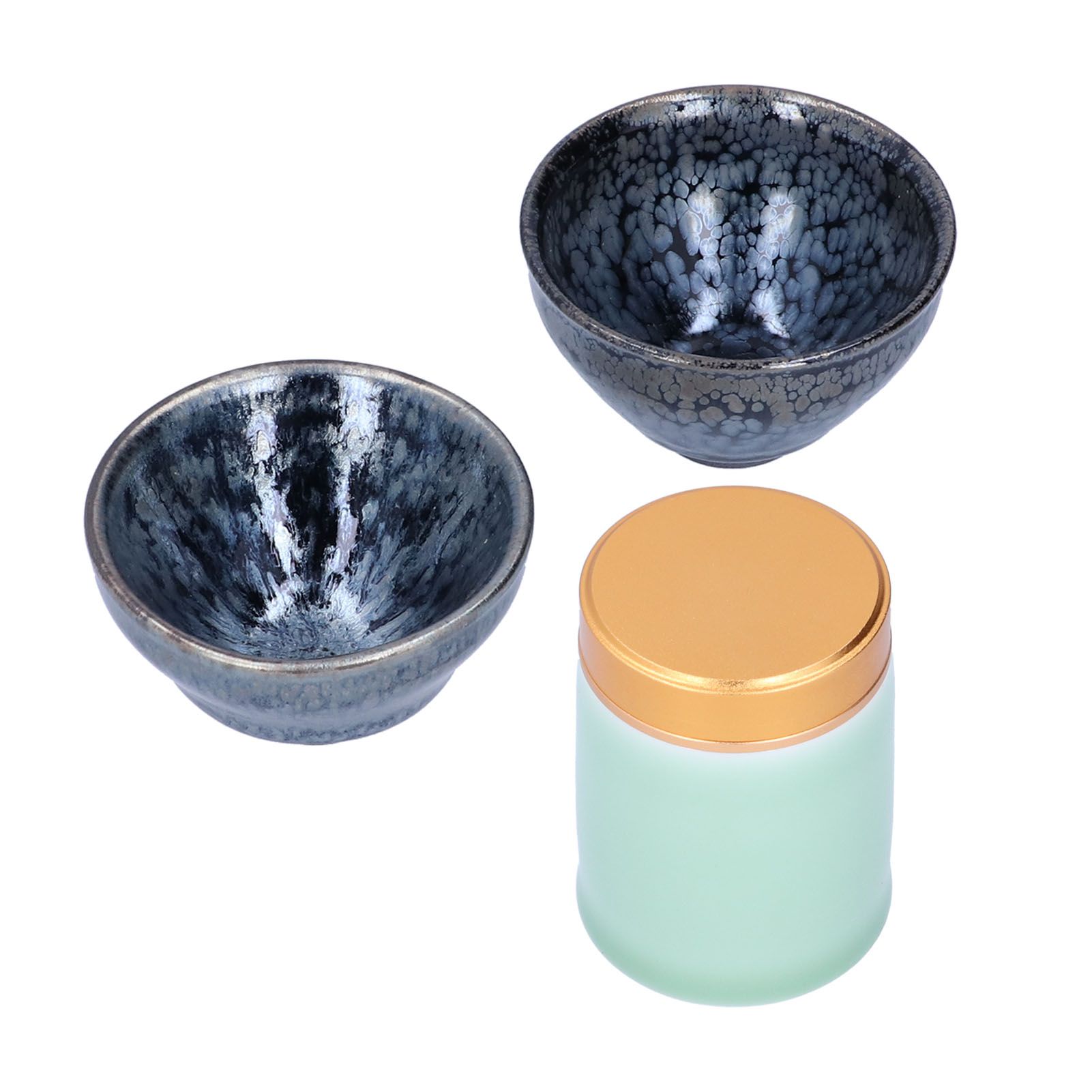 Kung Fu Tea Set Ceramic Tea Canister and Tea Cup for Gift Teaware Home Decoration view 4