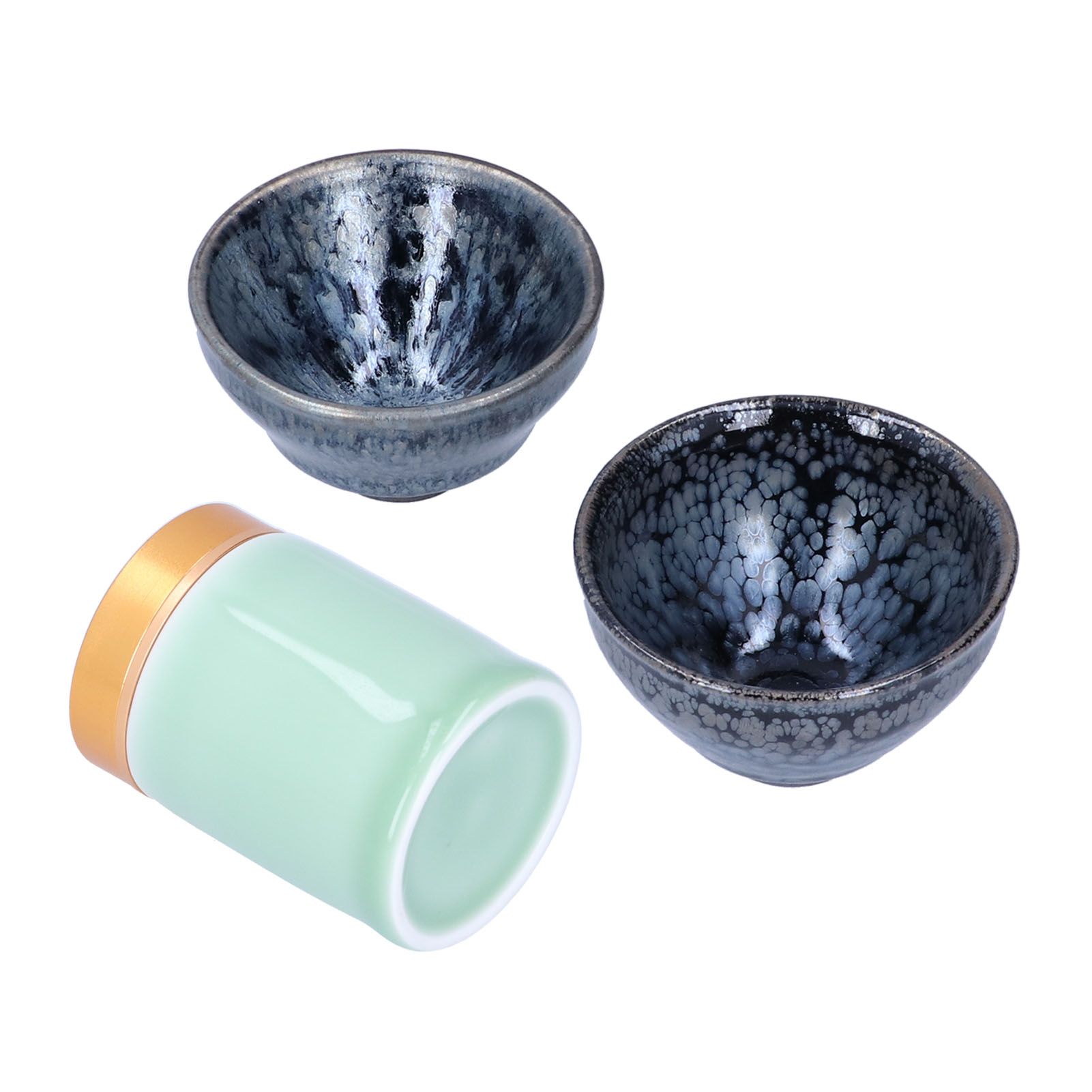 Kung Fu Tea Set Ceramic Tea Canister and Tea Cup for Gift Teaware Home Decoration view 5