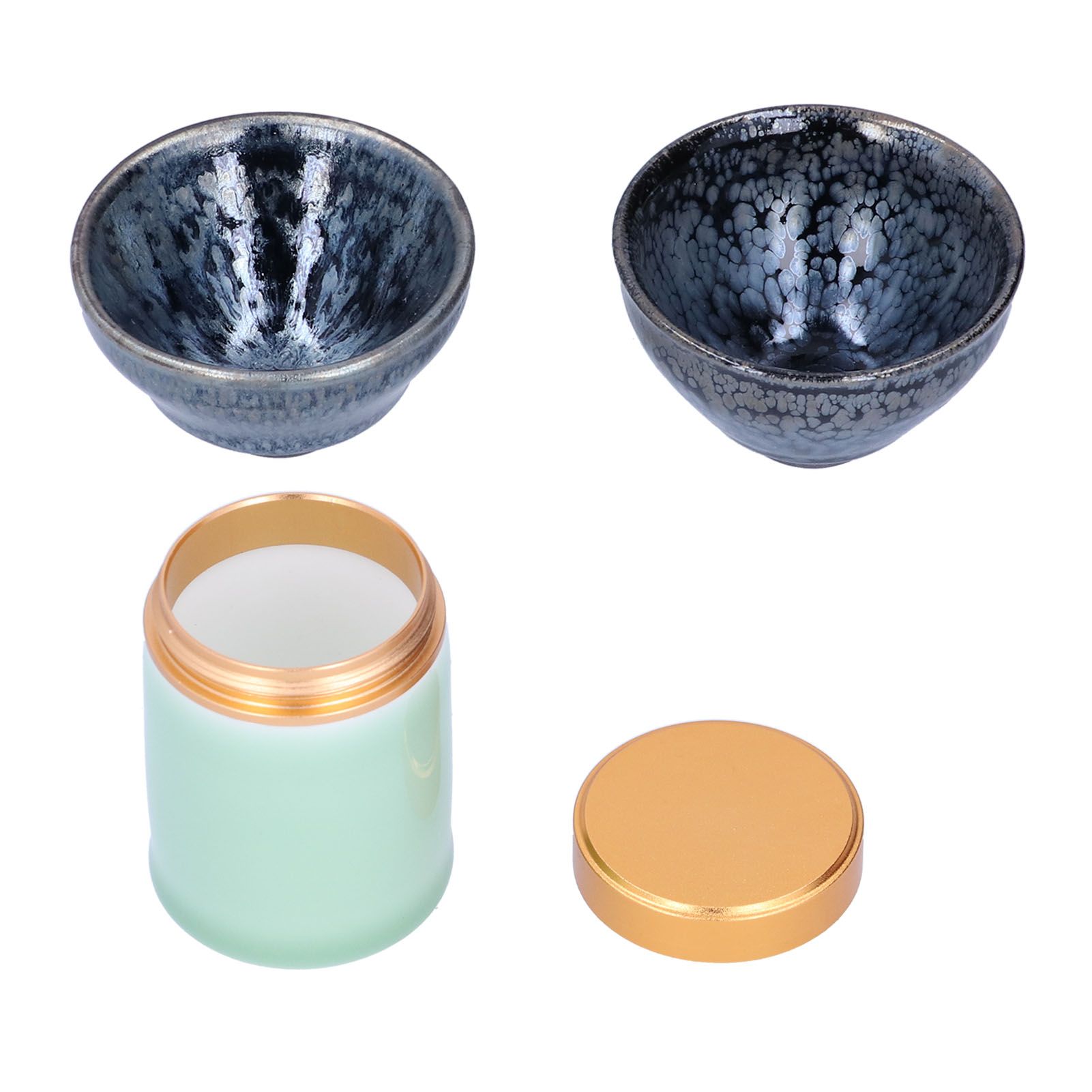 Kung Fu Tea Set Ceramic Tea Canister and Tea Cup for Gift Teaware Home Decoration view 6