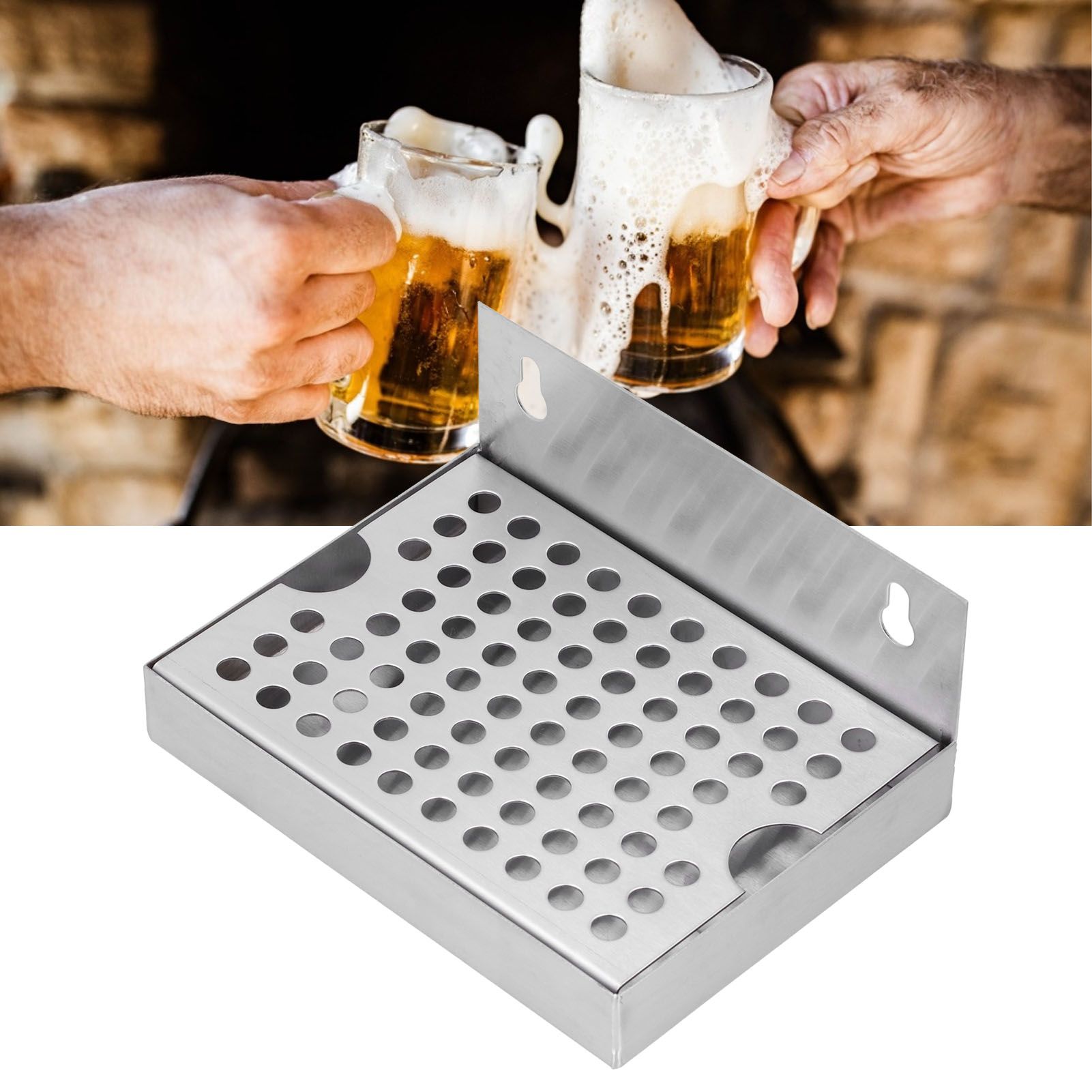 Wall Mounted Beer Drip Tray Stainless Steel Drip Tray for Homebrew Kegging view 11