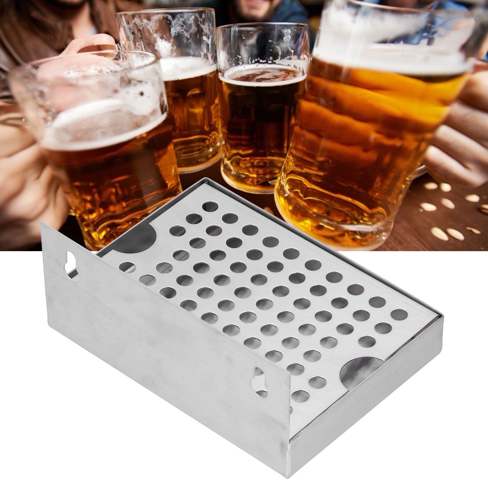 Wall Mounted Beer Drip Tray Stainless Steel Drip Tray for Homebrew Kegging view 12
