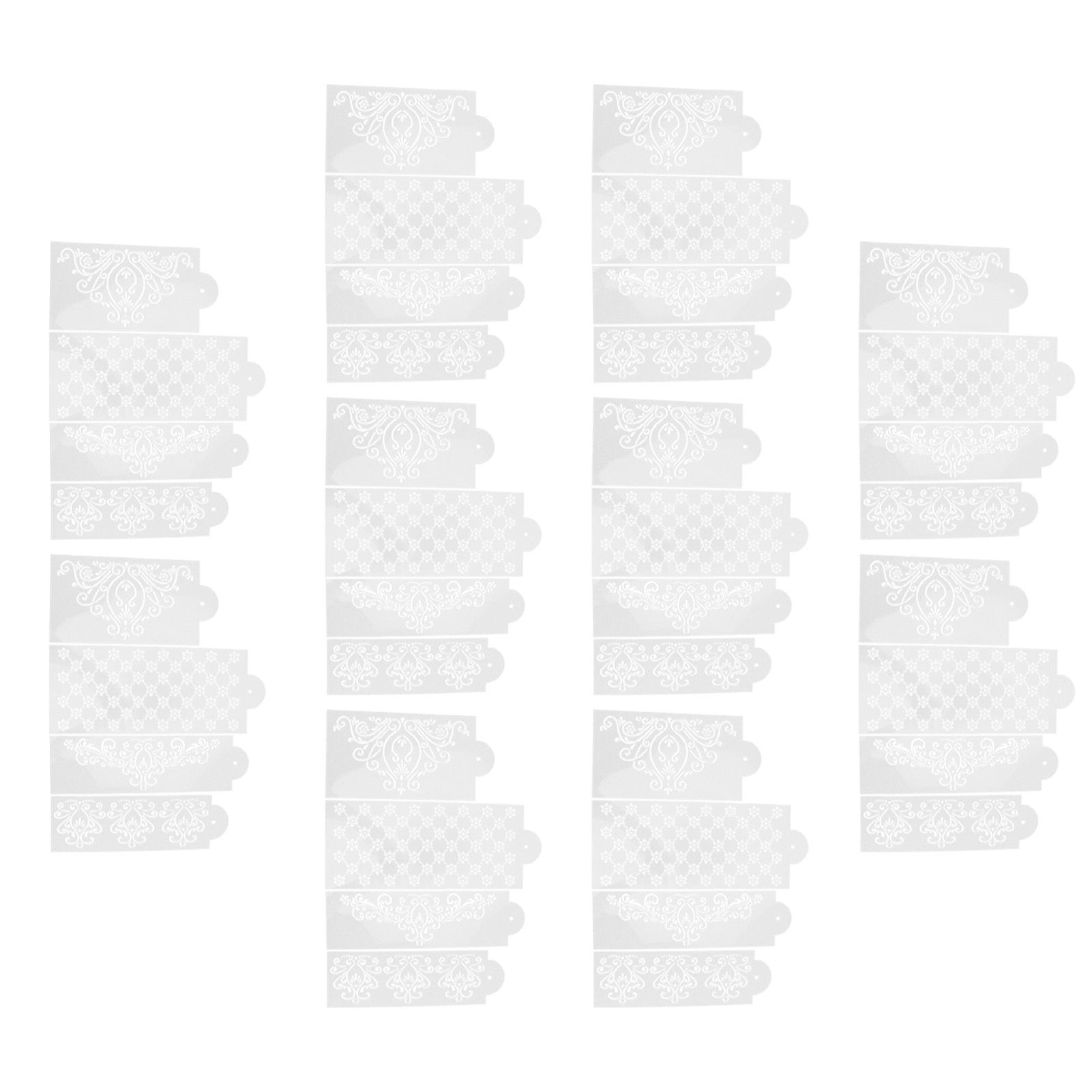 10 Set Cake Spray Mold Cake Embossing Mold Baking Stencils for Home Kitchen Tool view 9