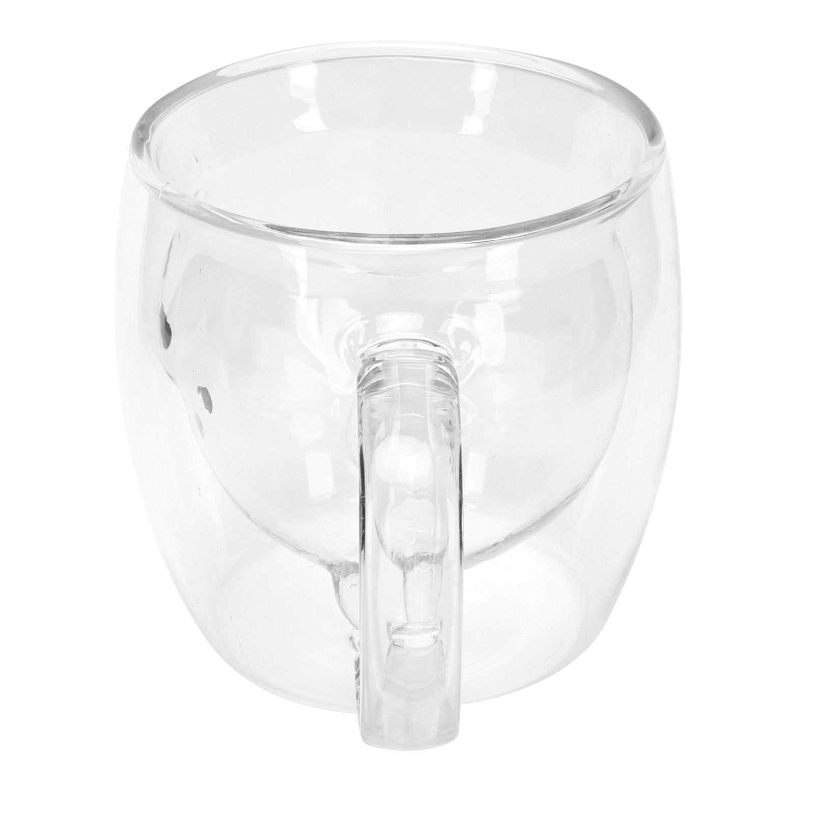 250ml Bear Shaped Glass Cup Double Wall Water Tea Coffee Milk Mug with Handle view 7