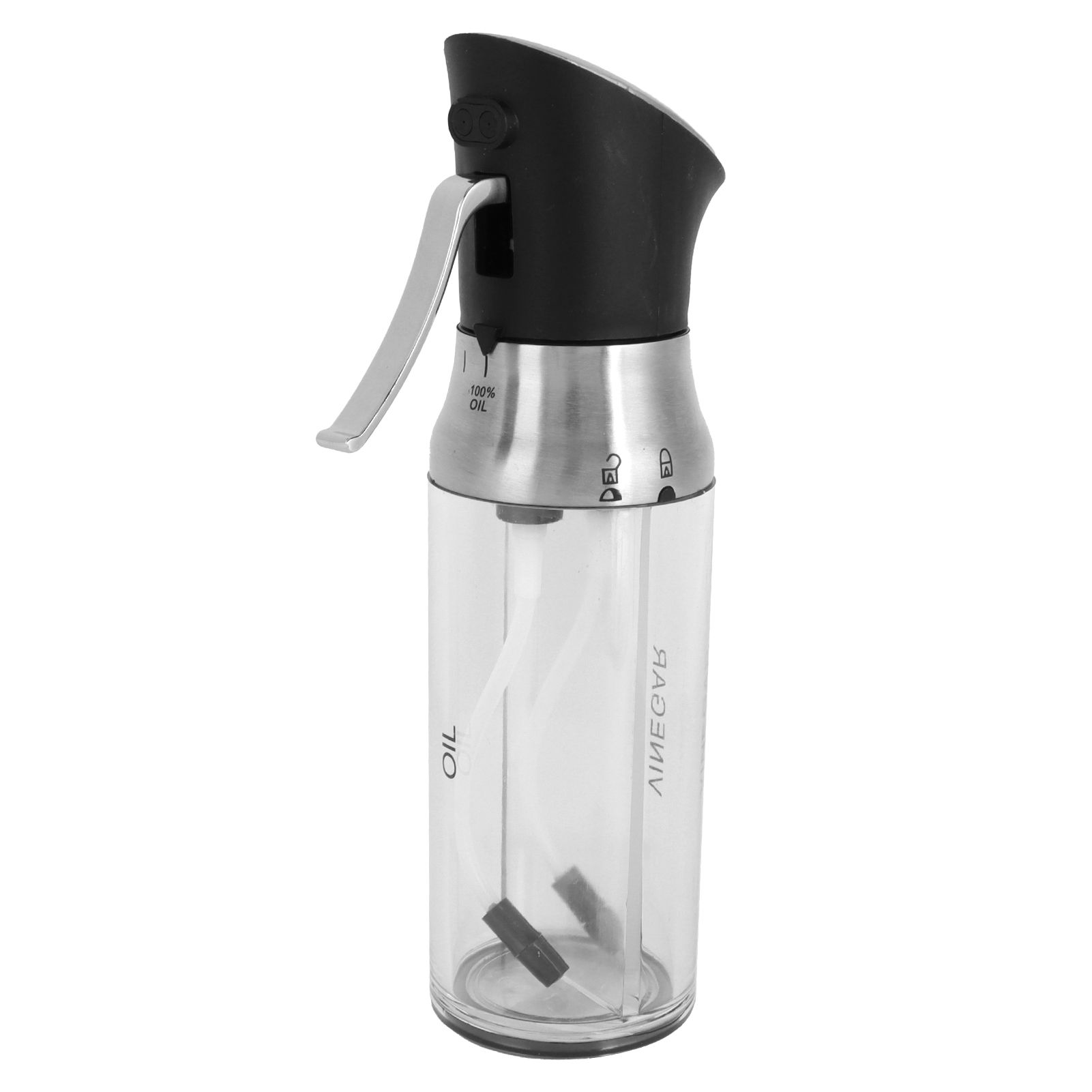 Oil Sprayer Transparent PressType Seasoning Bottle Vinegar Dispenser Kitchen Tools view 2