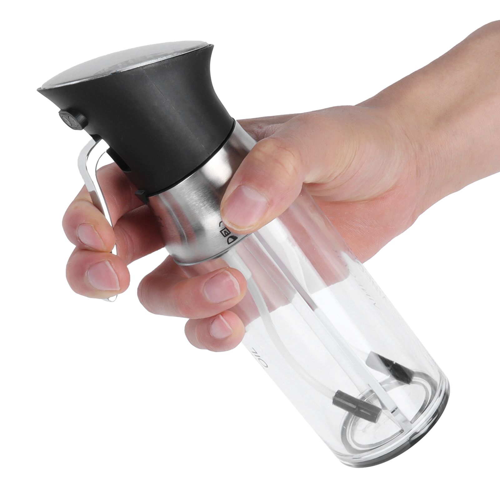 Oil Sprayer Transparent PressType Seasoning Bottle Vinegar Dispenser Kitchen Tools view 7