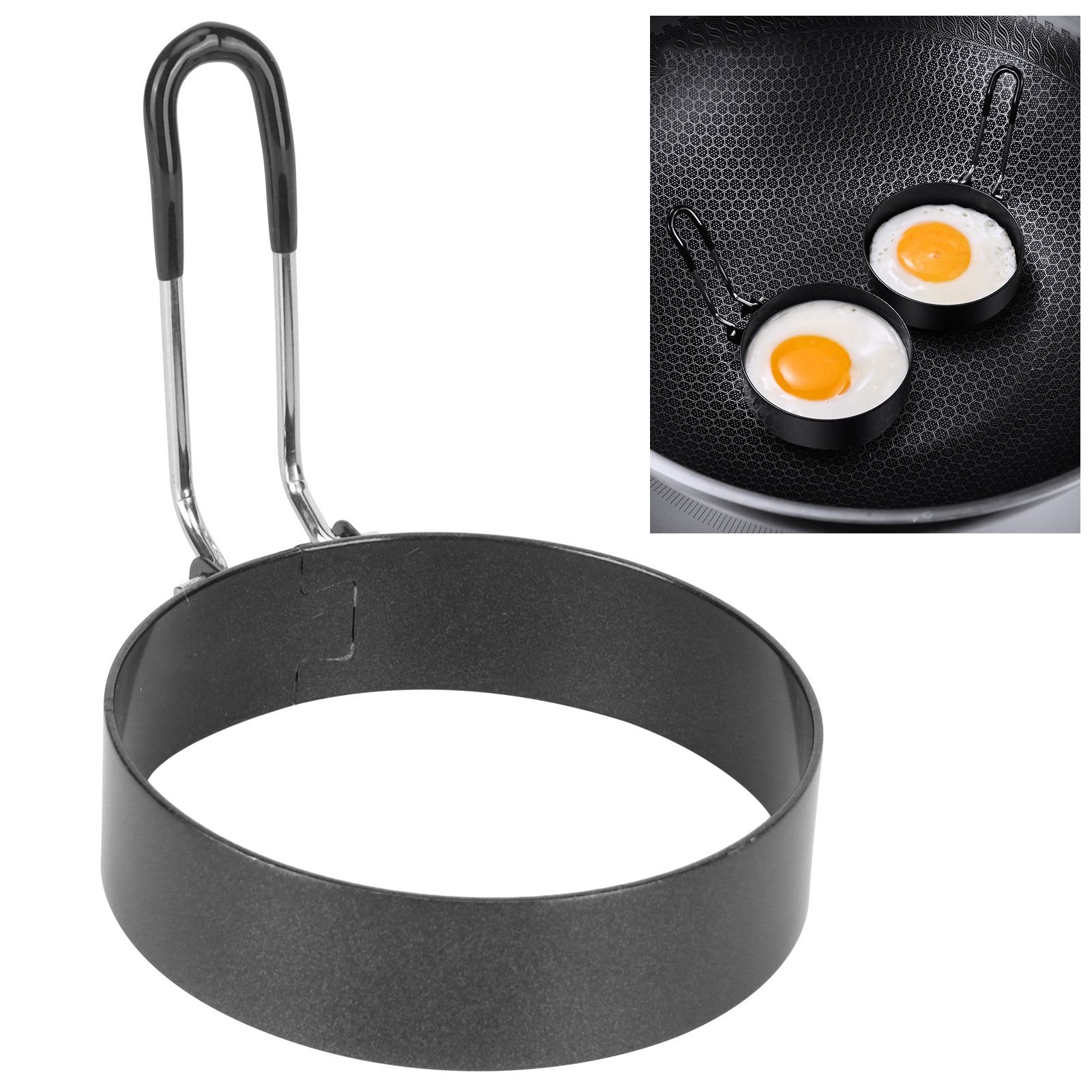 Egg Ring Stainless Steel Non Stick Fried Eggs Mold Shaper DIY Kitchen Tools view 11