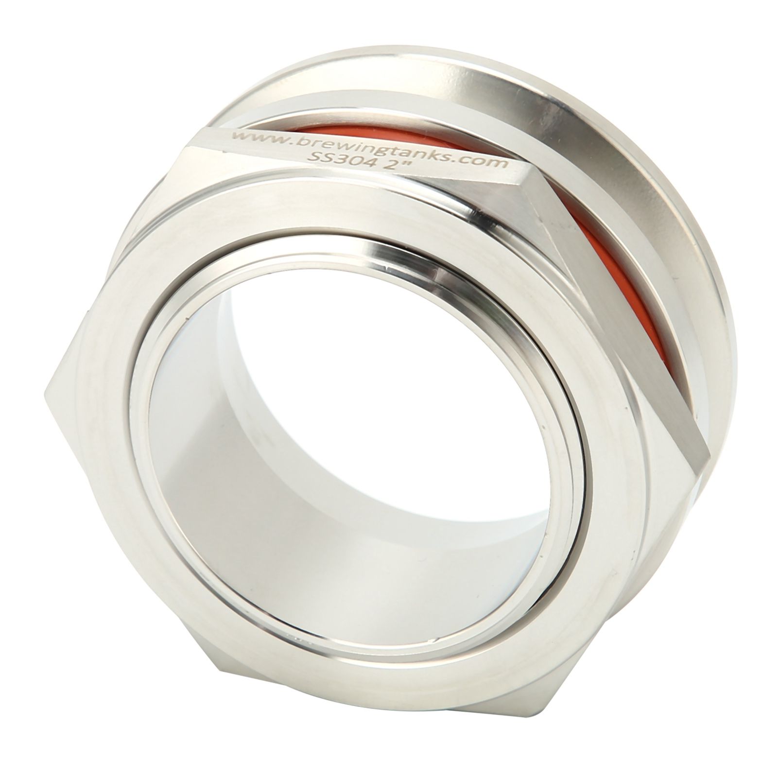 2in Weldless Bulkhead Fitting Stainless Steel for Tri Clamp Adapter Set view 9