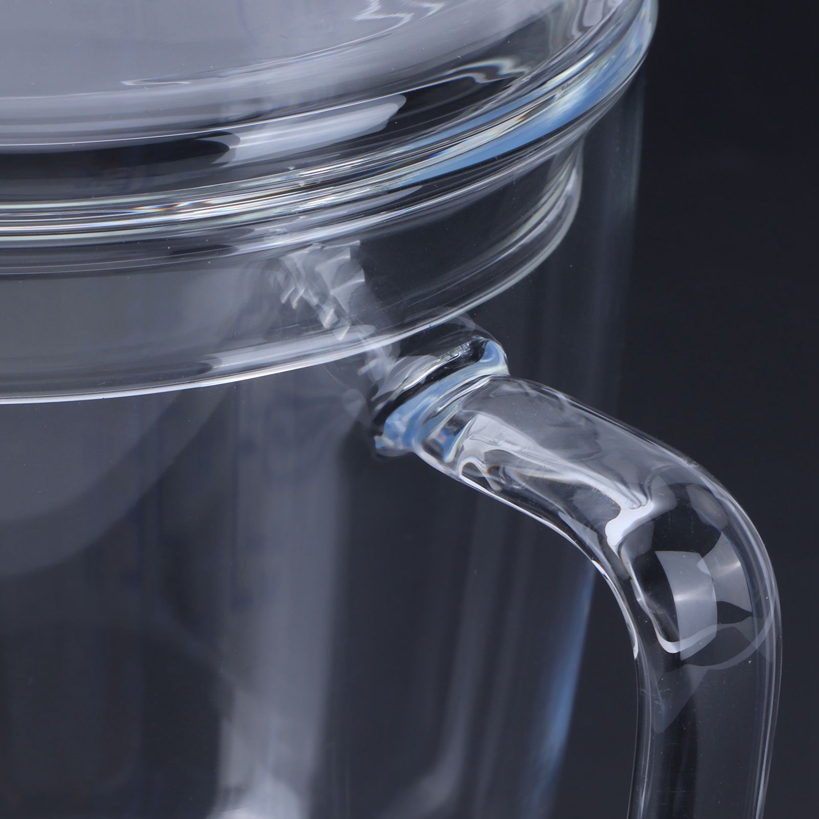 Heat Resisting Glass Measuring Cup Milk Scale Measuring Jug with Lid Kitchen view 13
